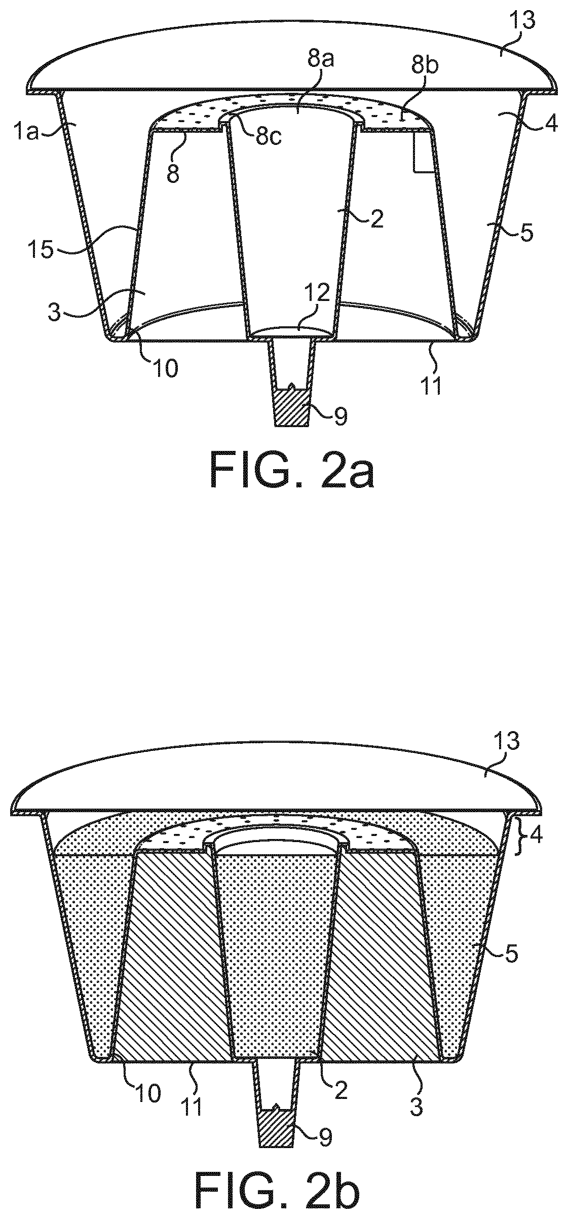 Patent US11780669 Figure 2 – Cartridge and machine for multi-component beverage preparation