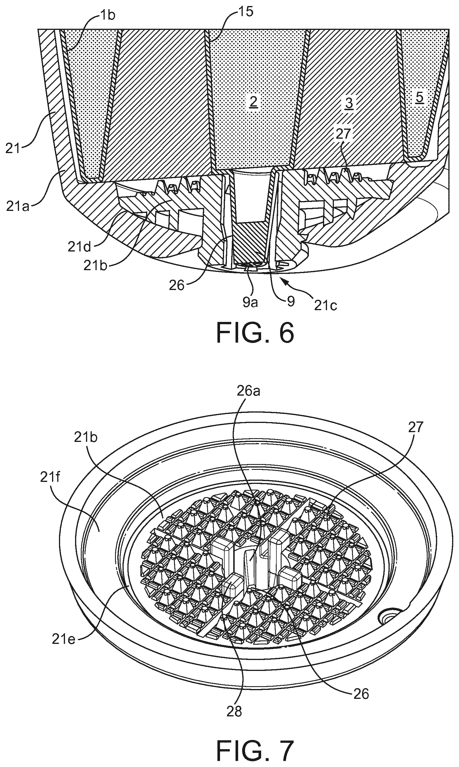 Patent US11780669 Figure 7 – Cartridge and machine for multi-component beverage preparation