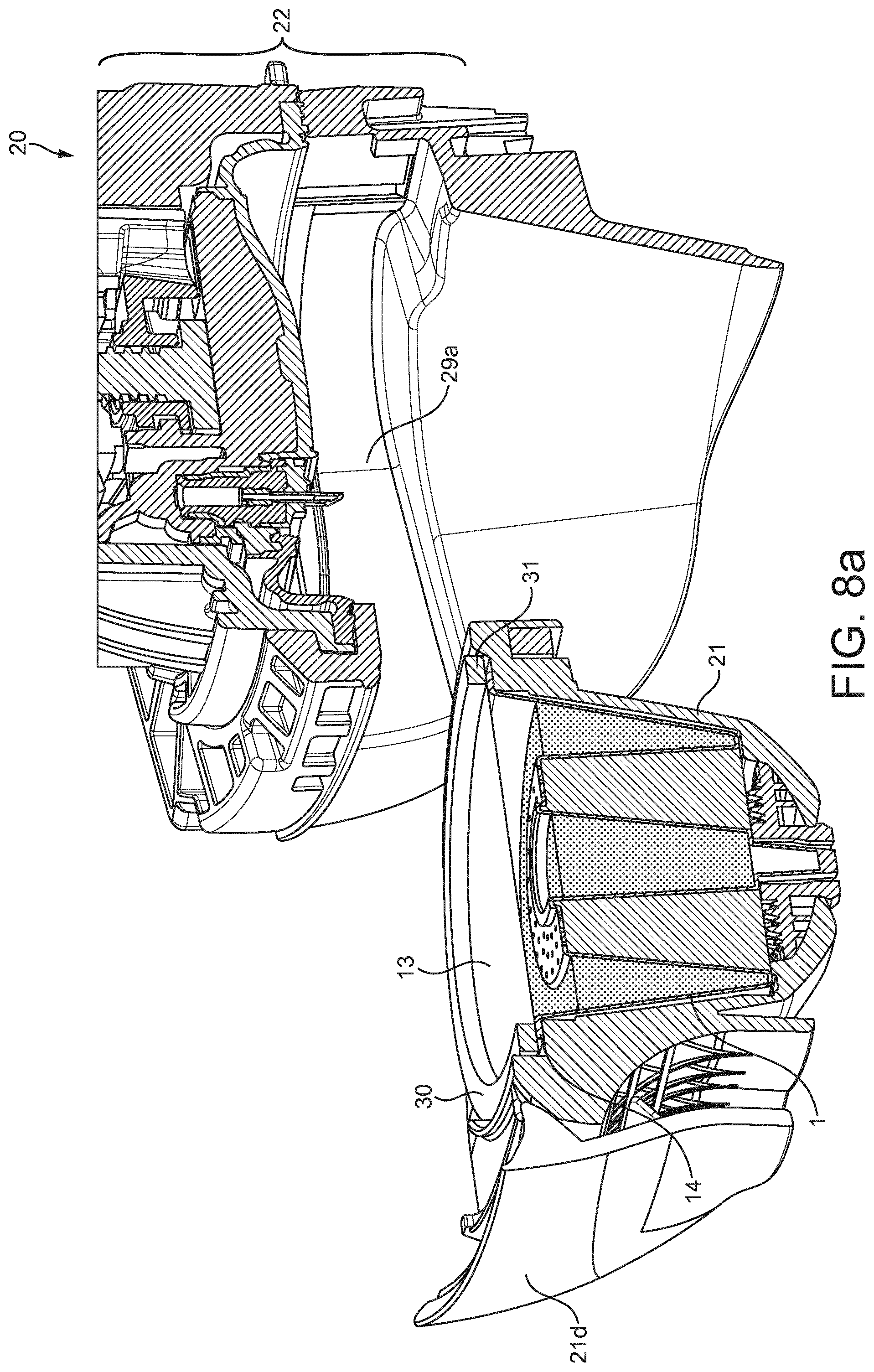 Patent US11780669 Figure 8 – Cartridge and machine for multi-component beverage preparation