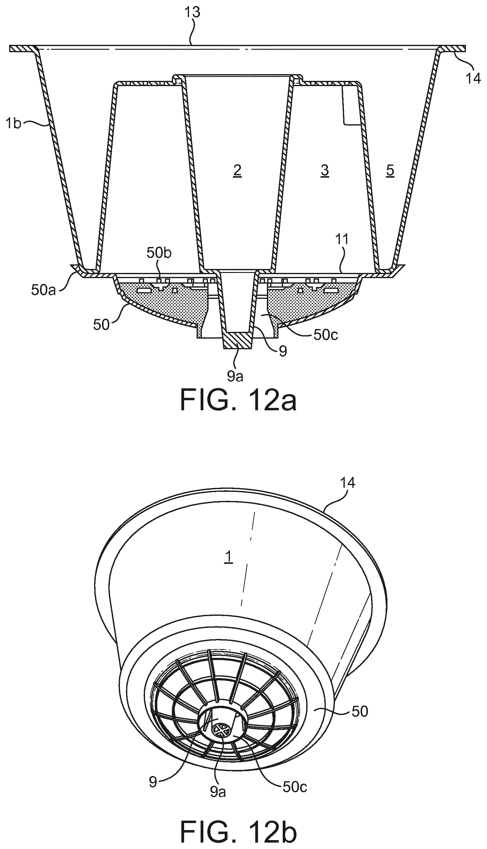 Patent US11780669 Figure 14 – Cartridge and machine for multi-component beverage preparation