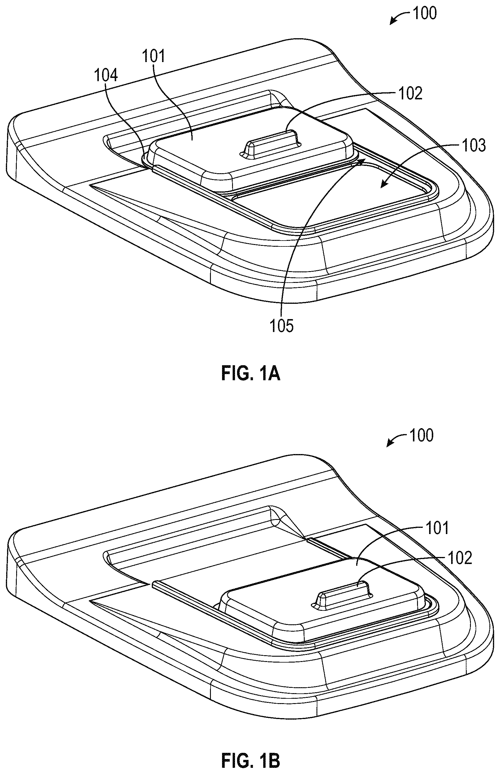 Patent US11780671 — Refuse containers and lids — Figure 1