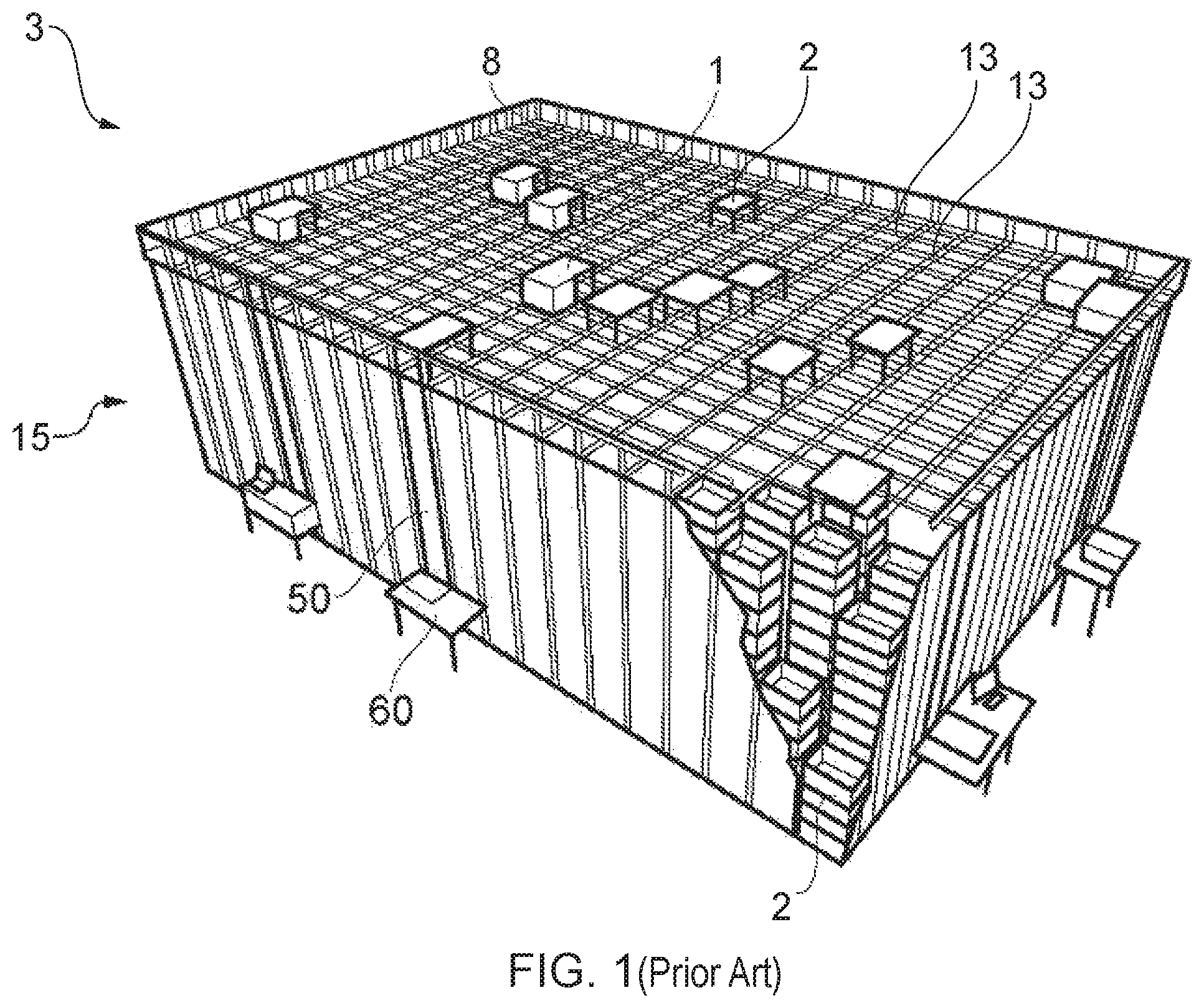 Patent US11780673 — Method for operating a bin storage system and robot vehicle for transporting storage bins — Figure 1