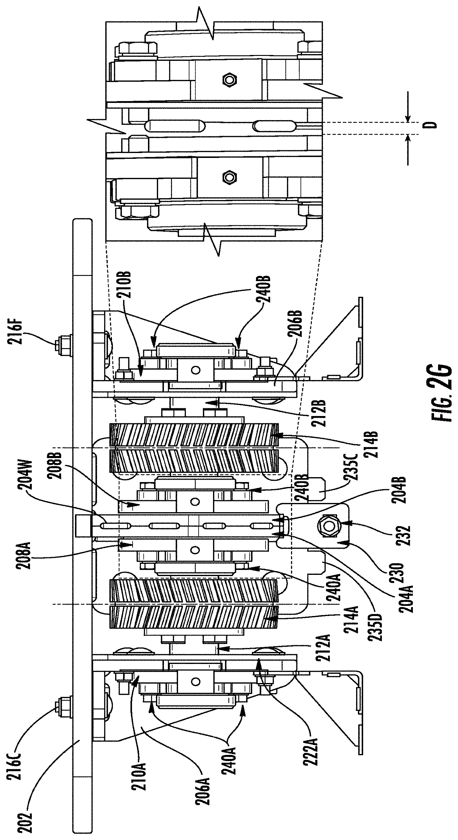 Patent US11780675 Figure 8 – Carriage lift assembly for storage handling and article retrieval