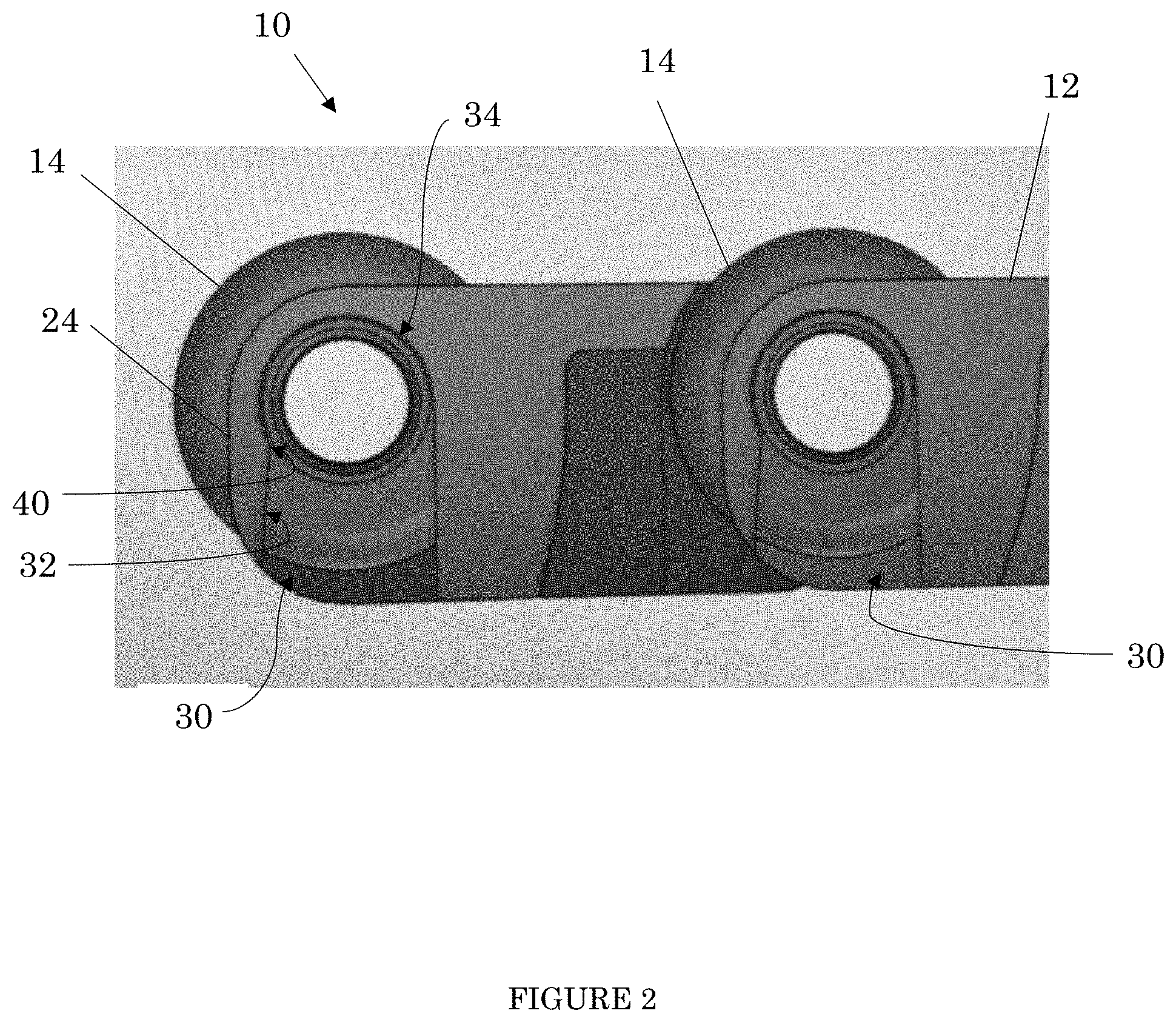 Patent US11780678 Figure 2 – Modular conveyor belt with retained rollers