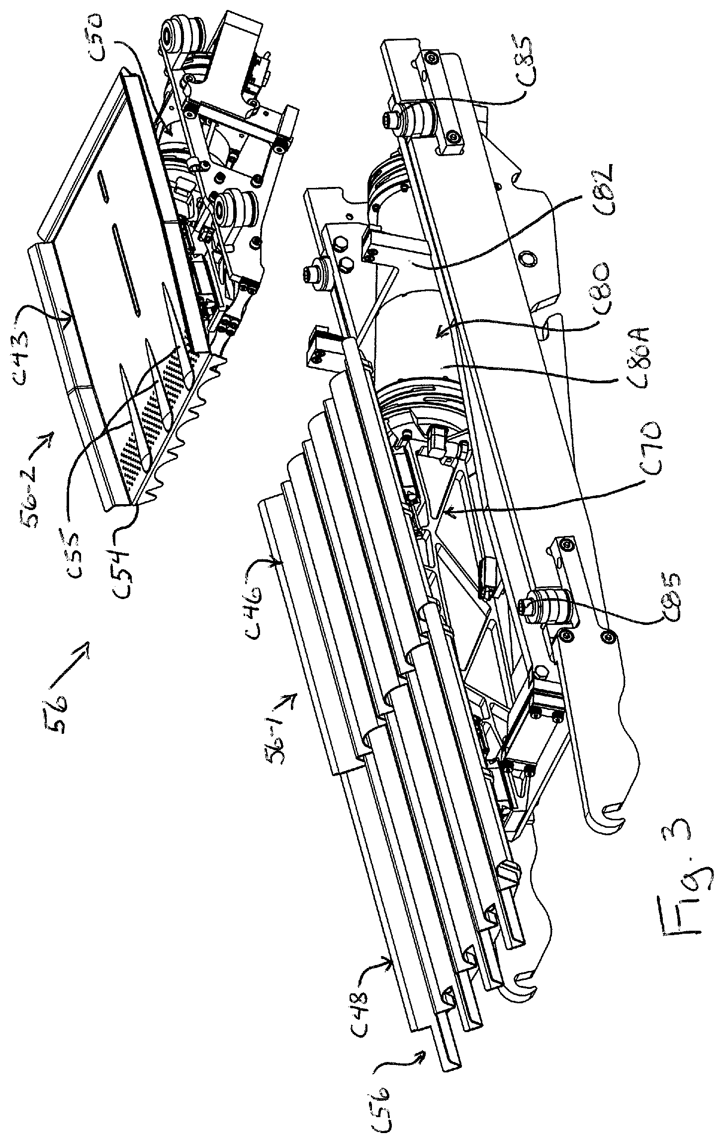 Patent US11780679 Figure 3 – Vibratory conveyor for conveying items and related filling machine and methods