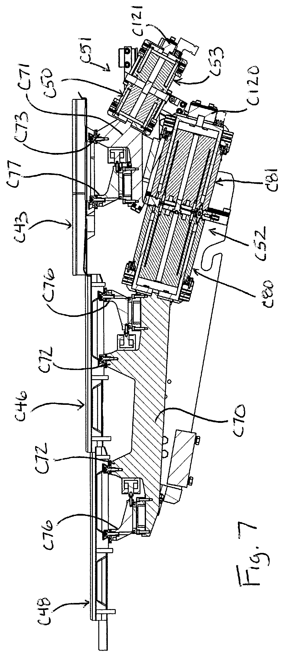 Patent US11780679 Figure 6 – Vibratory conveyor for conveying items and related filling machine and methods