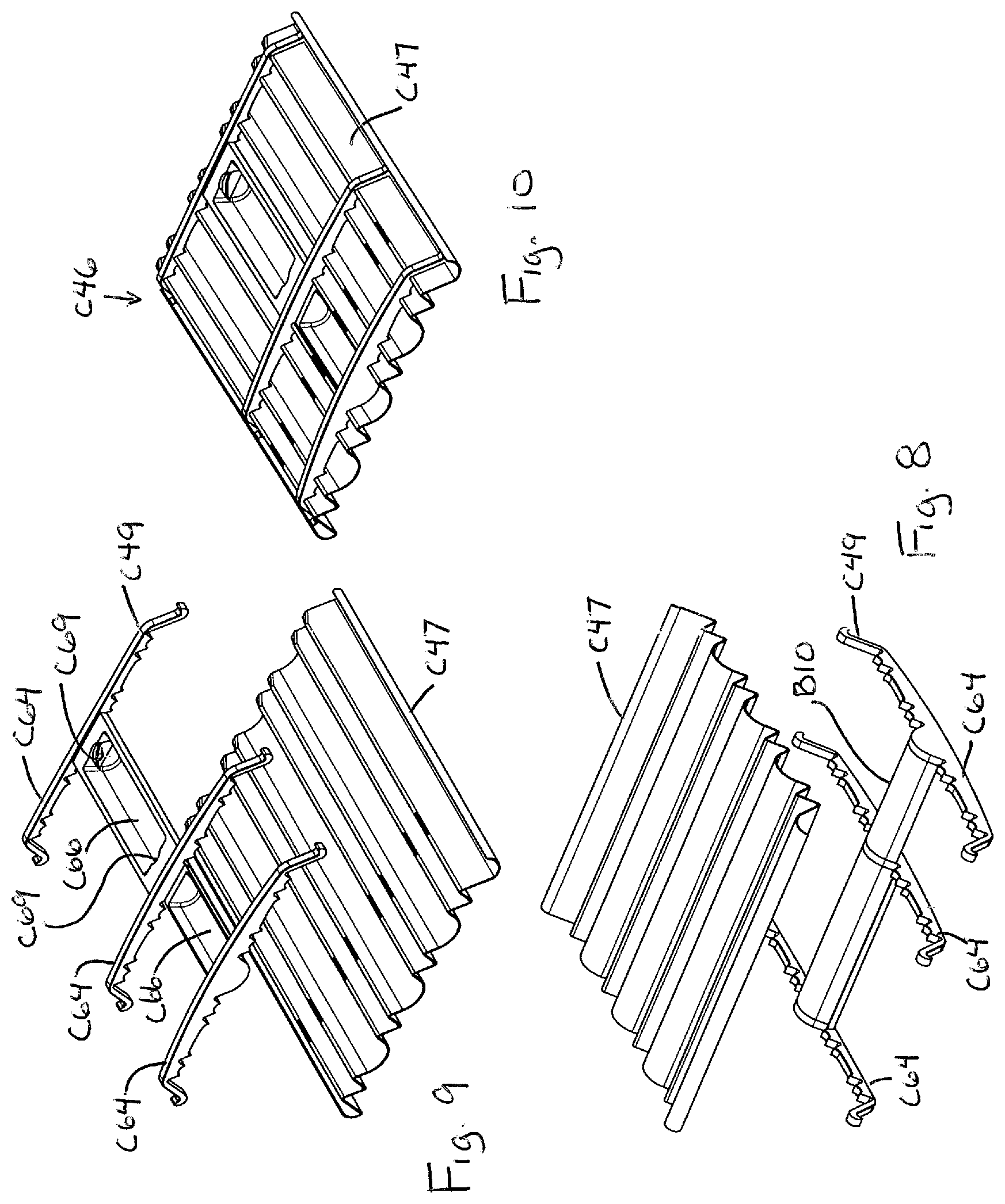 Patent US11780679 Figure 7 – Vibratory conveyor for conveying items and related filling machine and methods