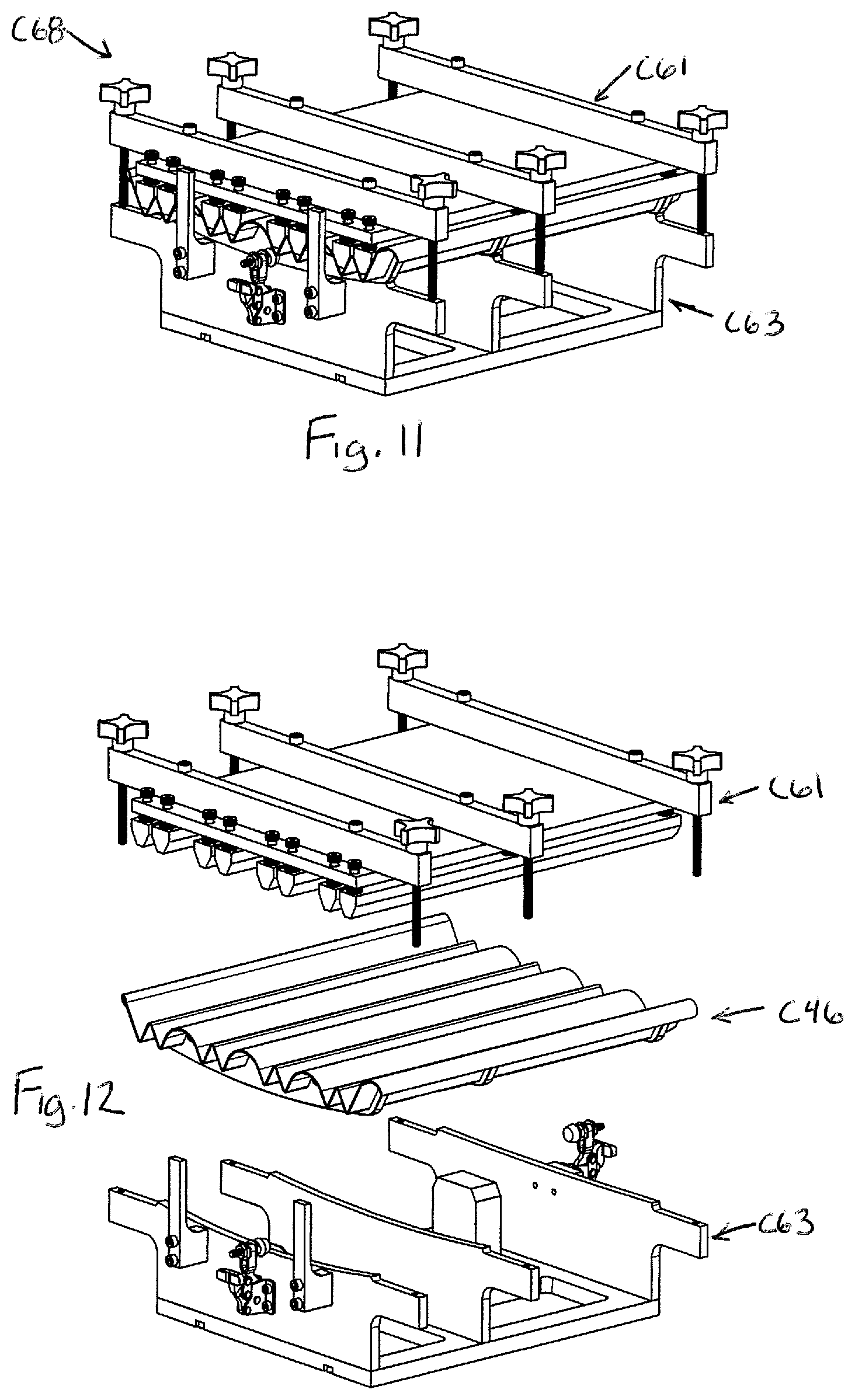 Patent US11780679 Figure 8 – Vibratory conveyor for conveying items and related filling machine and methods