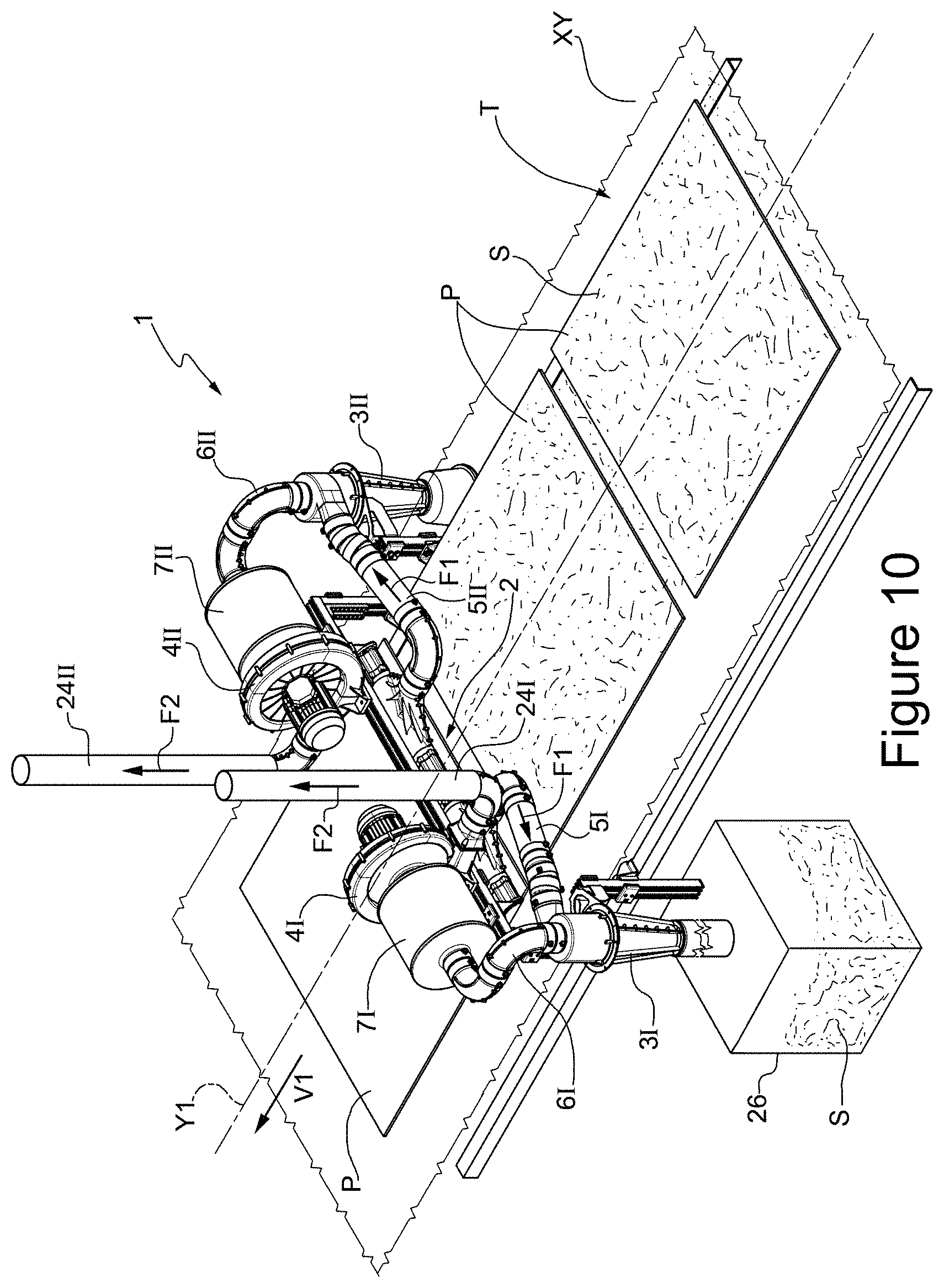 Patent US11780687 Figure 10 – Separation process and plant for particulate matter