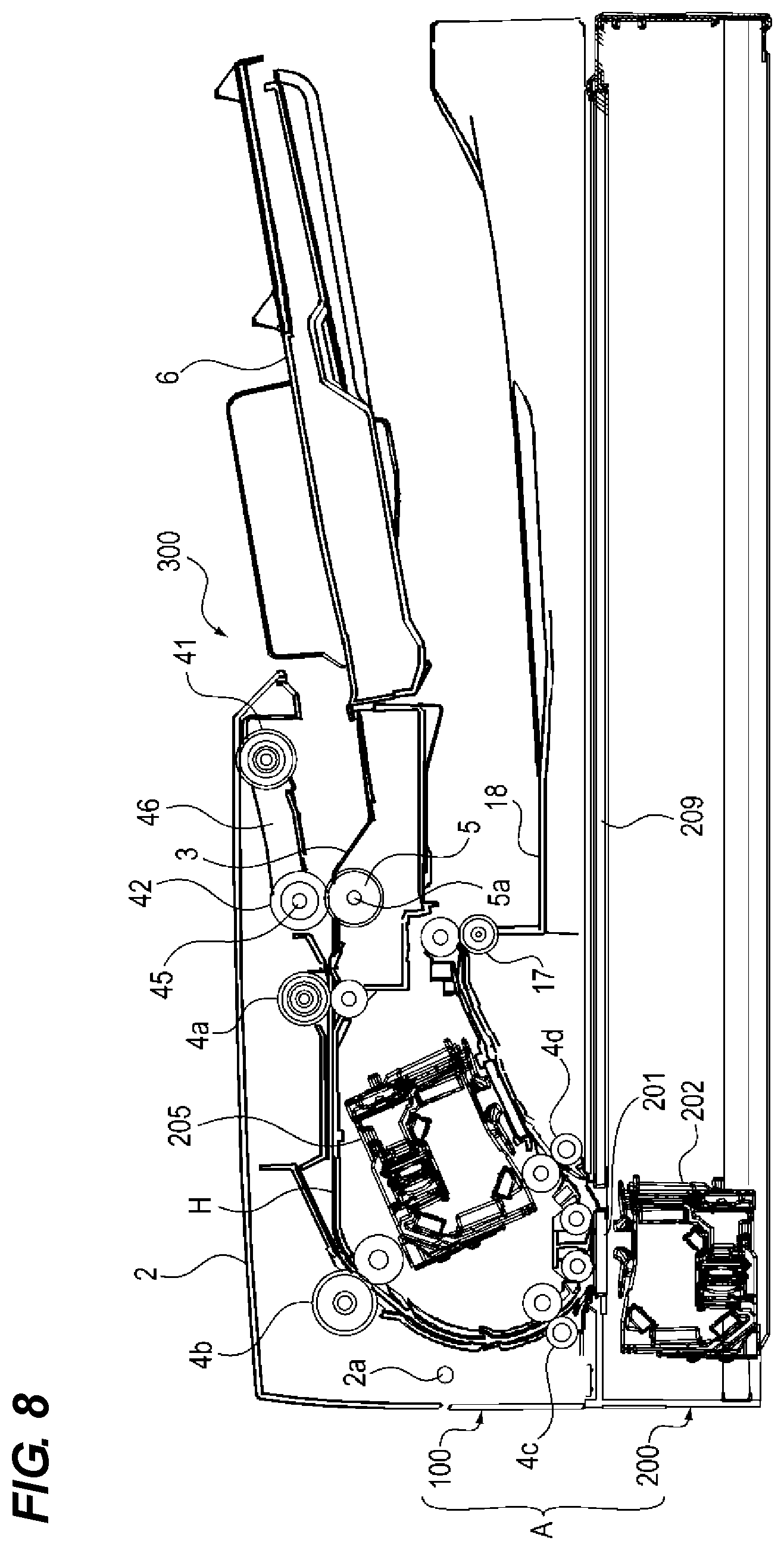 Patent US11780693 Figure 8 – Sheet feeding apparatus, image reading apparatus, and image forming apparatus