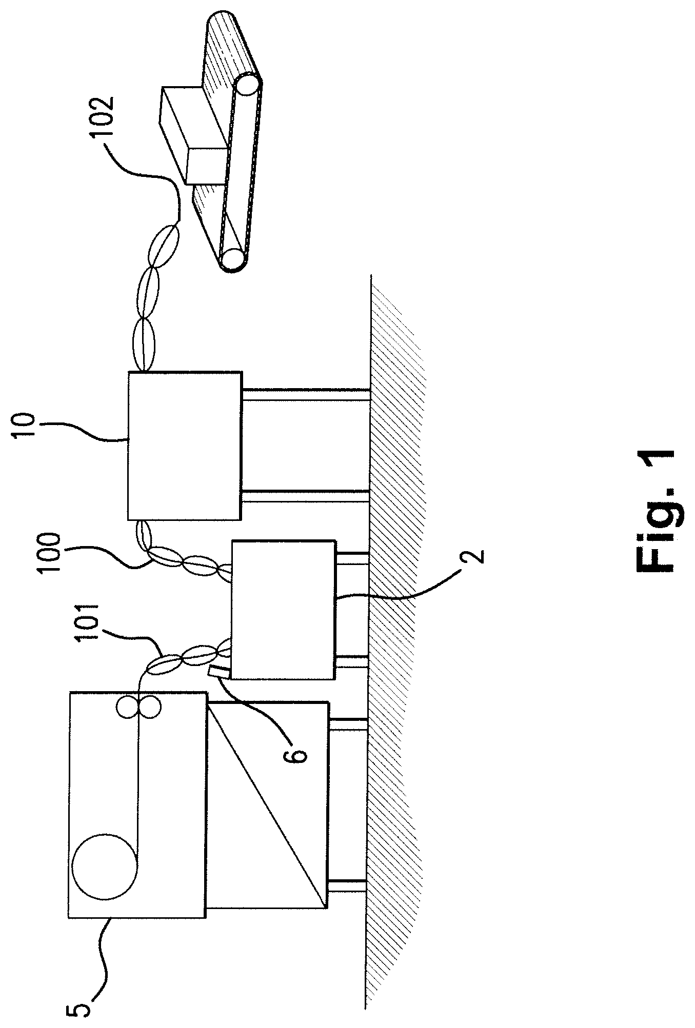 Patent US11780696 Figure 1 – Automated air-pillow dispenser