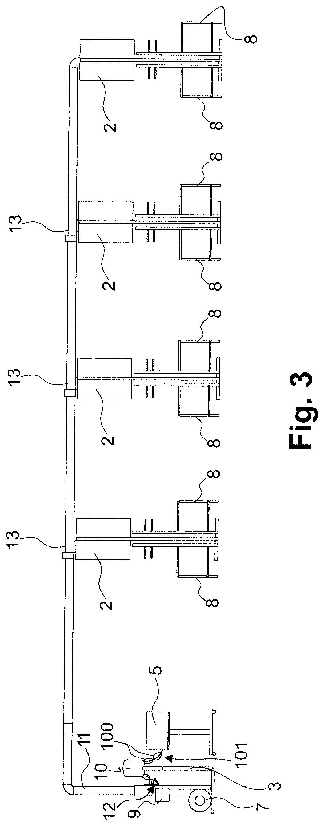 Patent US11780696 Figure 3 – Automated air-pillow dispenser