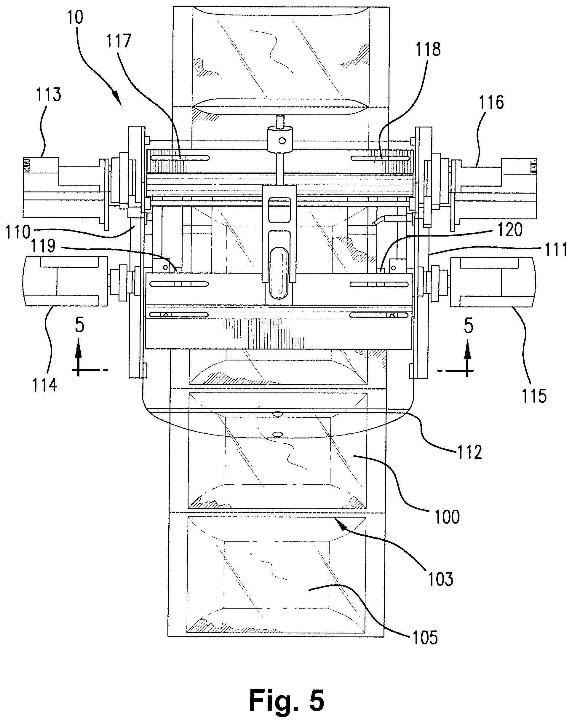 Patent US11780696 Figure 5 – Automated air-pillow dispenser
