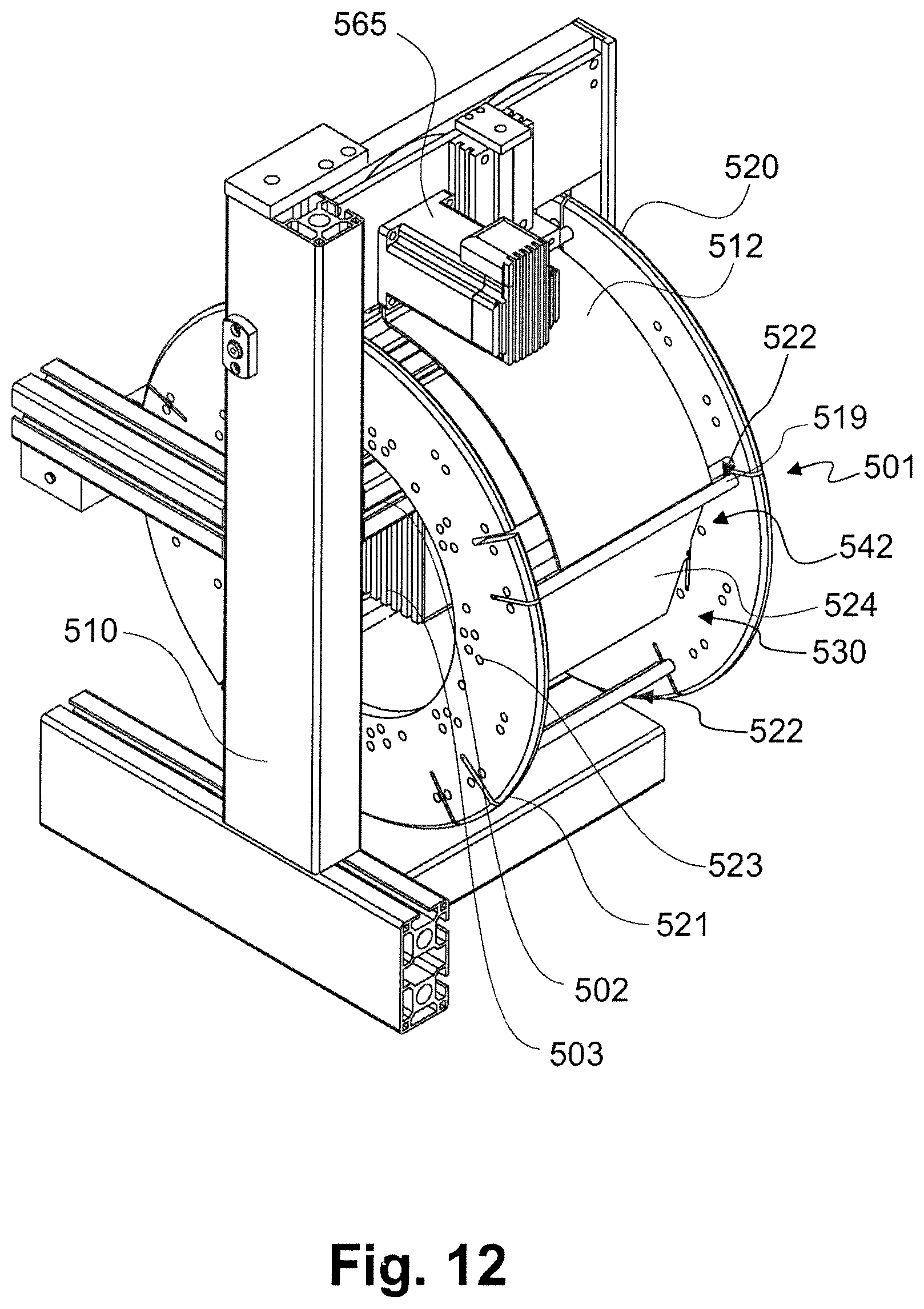 Patent US11780696 Figure 12 – Automated air-pillow dispenser