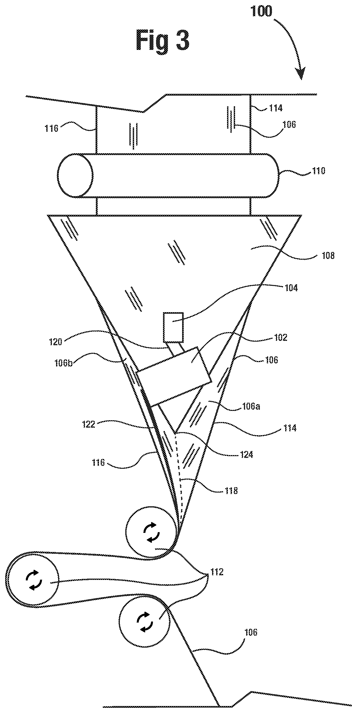 Patent US11780700 Figure 3 – Apparatus and method for printing onto a polymeric web