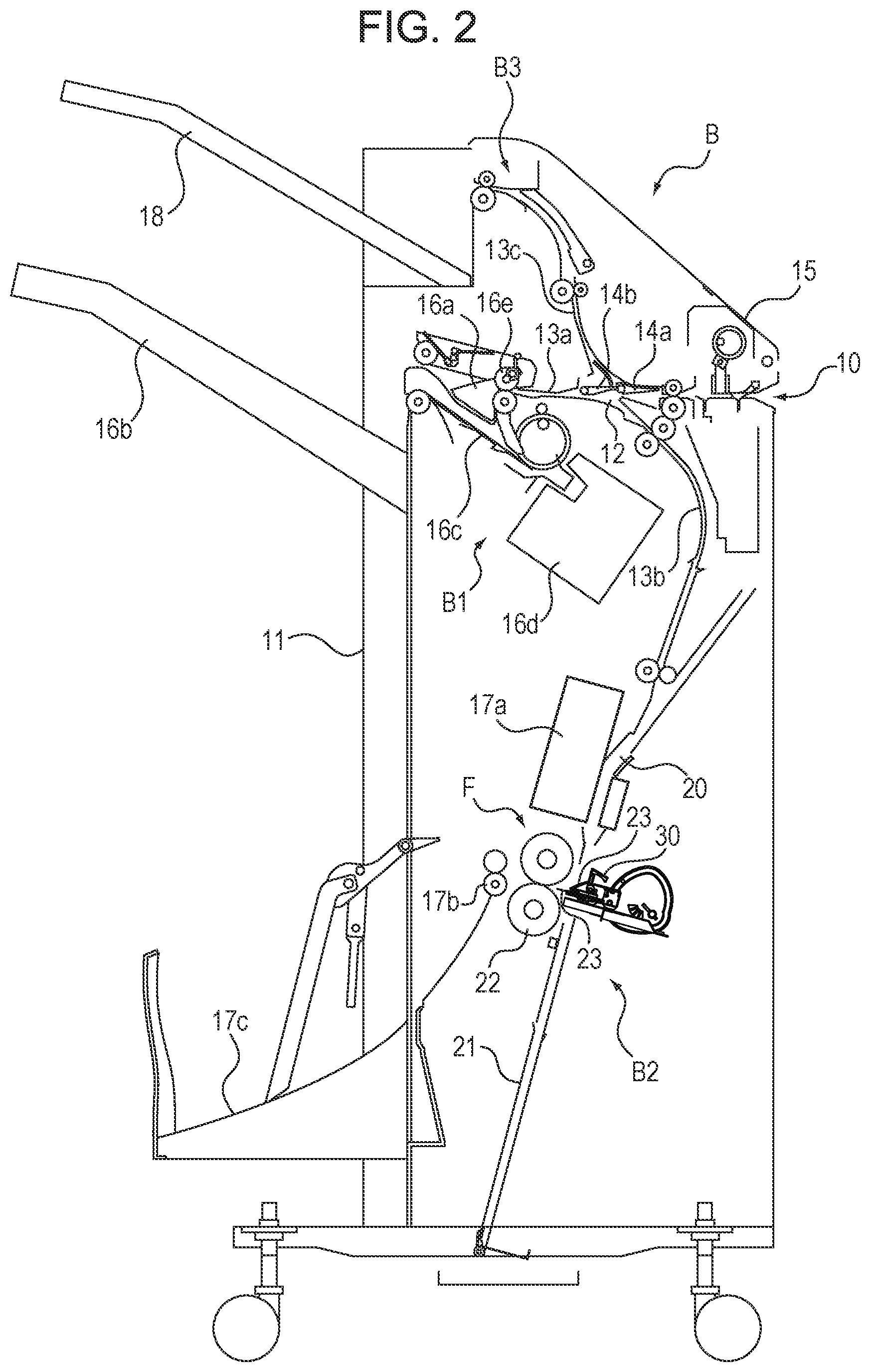 Patent US11780701 Figure 2 – Sheet processing apparatus and image forming system