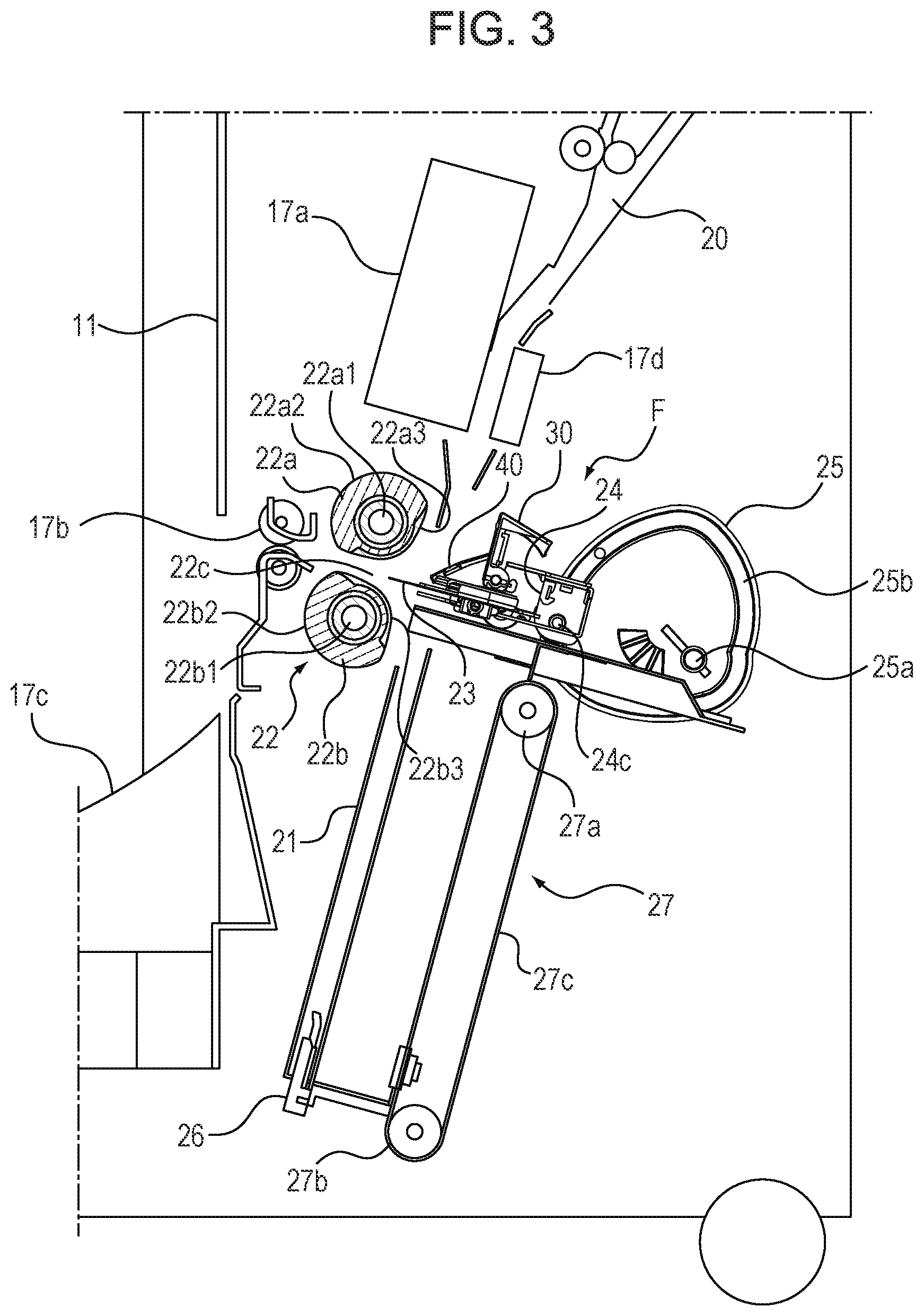 Patent US11780701 Figure 3 – Sheet processing apparatus and image forming system