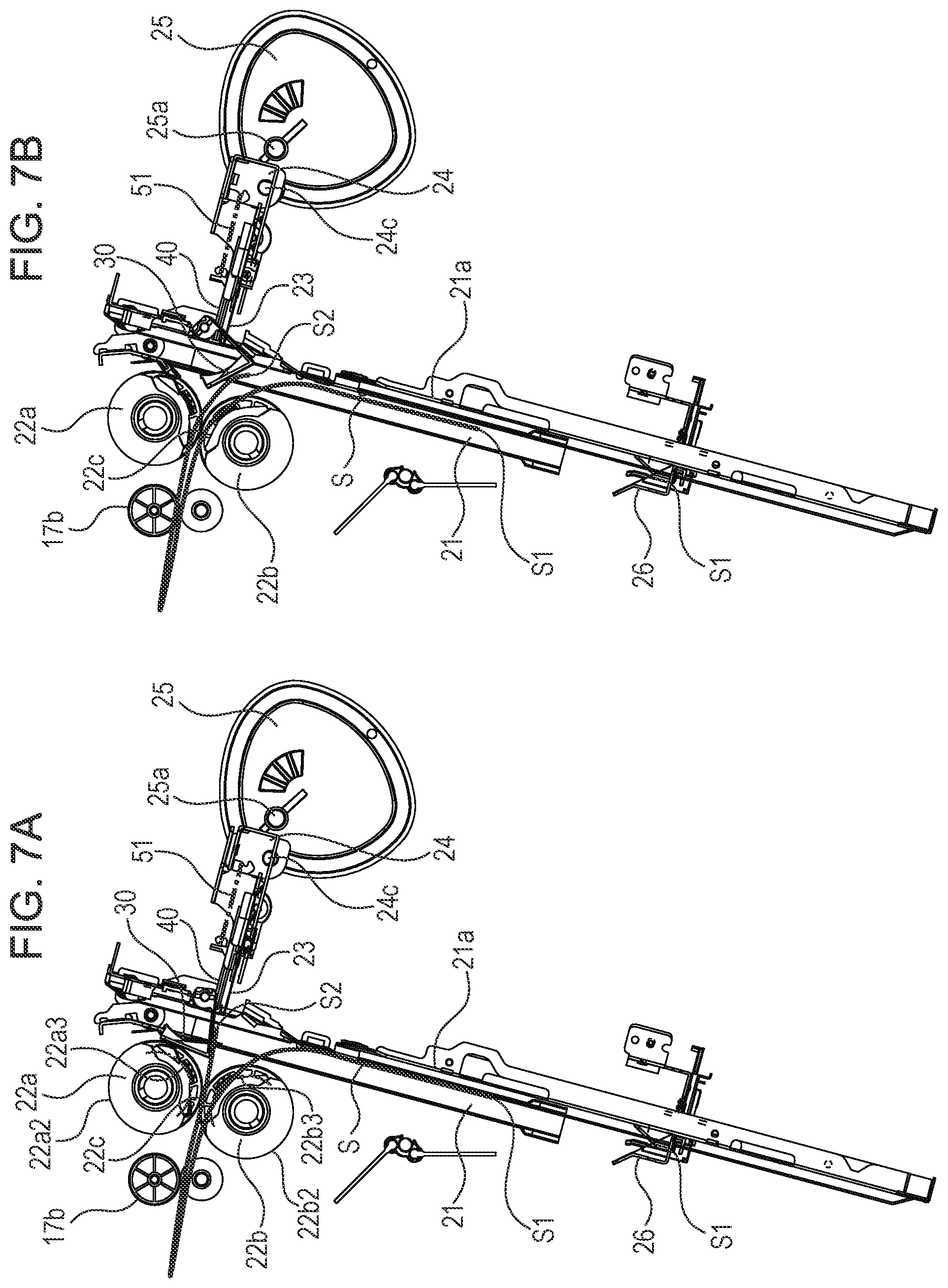 Patent US11780701 Figure 7 – Sheet processing apparatus and image forming system