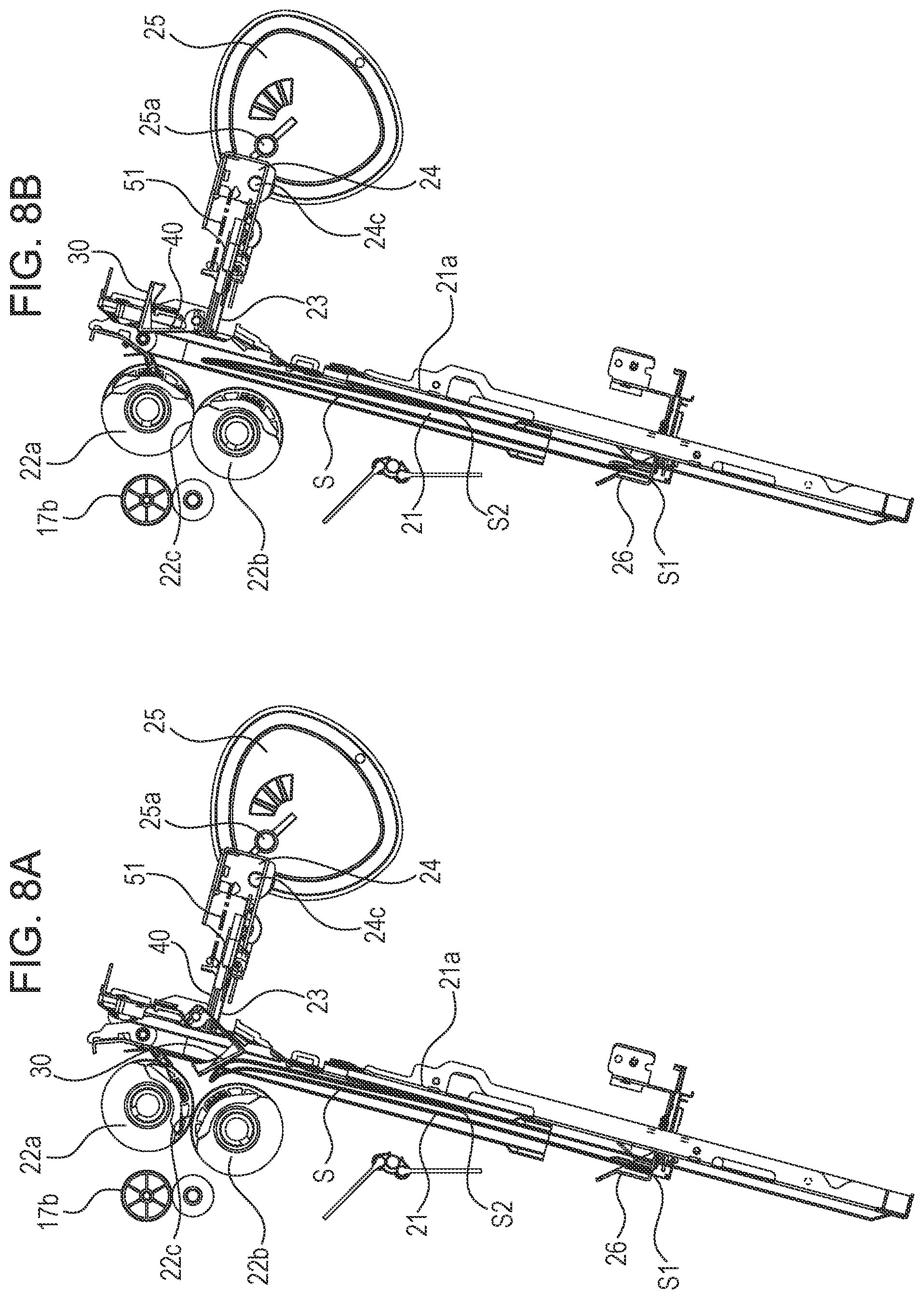 Patent US11780701 Figure 8 – Sheet processing apparatus and image forming system