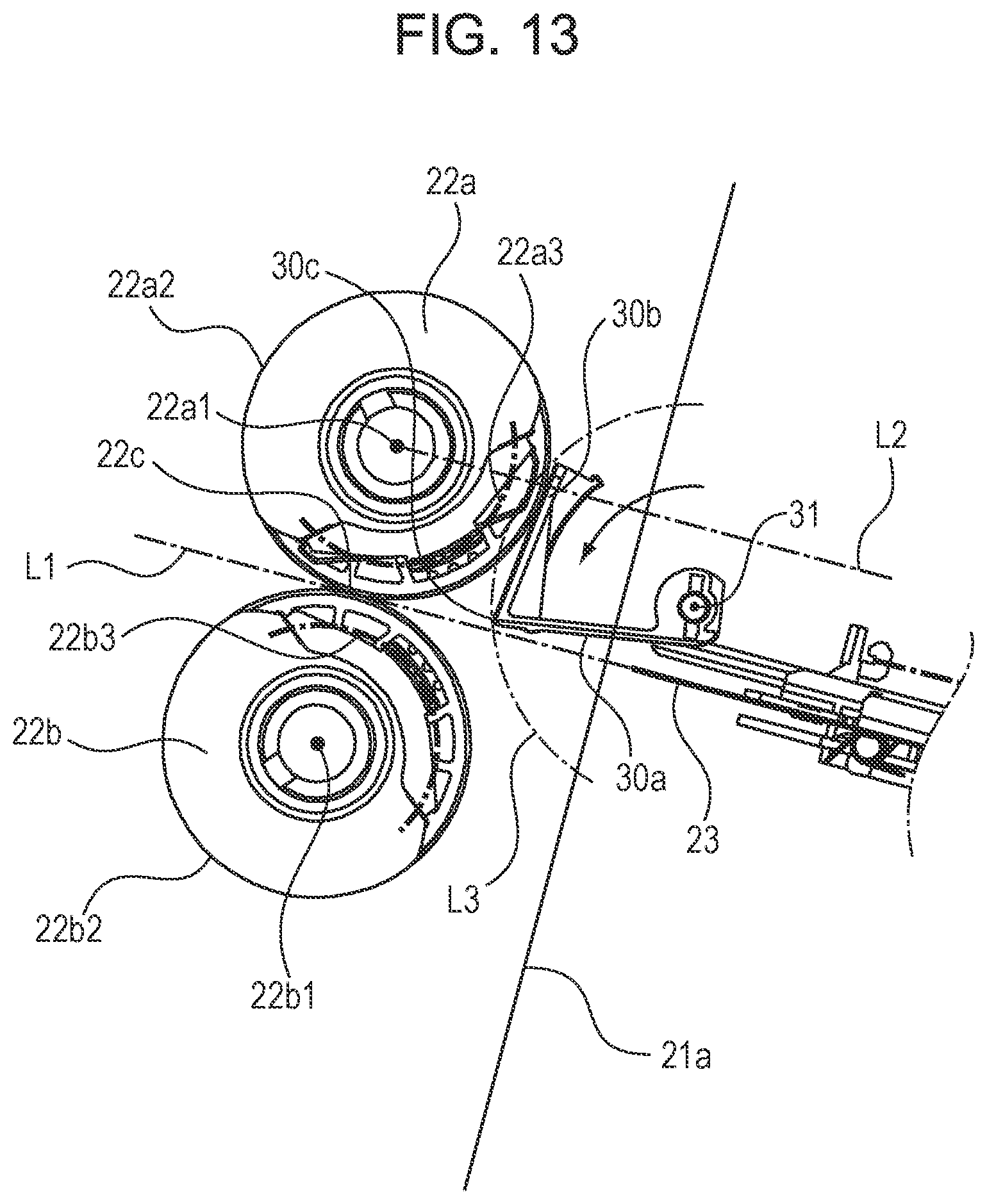 Patent US11780701 Figure 13 – Sheet processing apparatus and image forming system