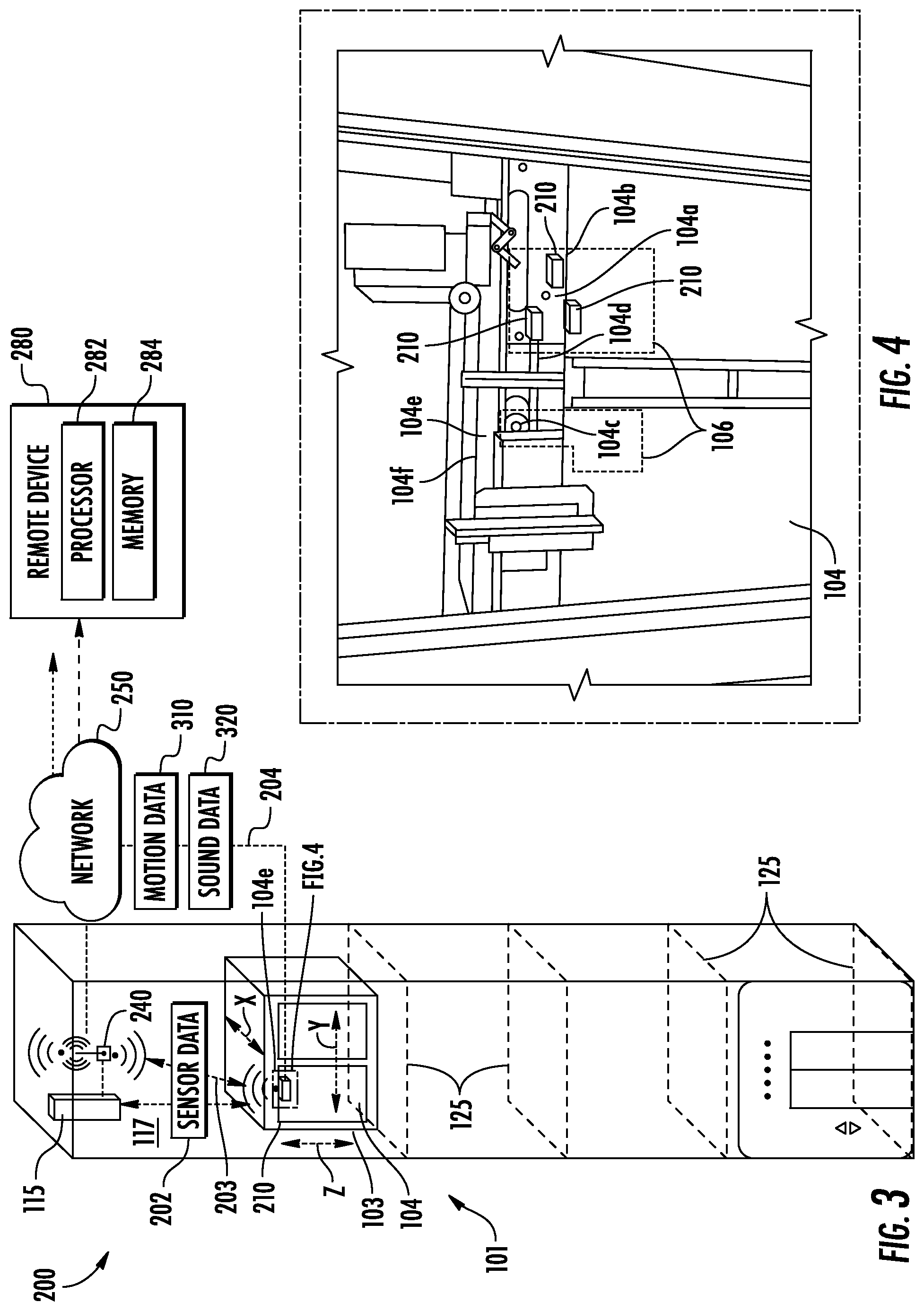 Patent US11780704 Figure 3 – Measurement and diagnostic of elevator door performance using sound and video