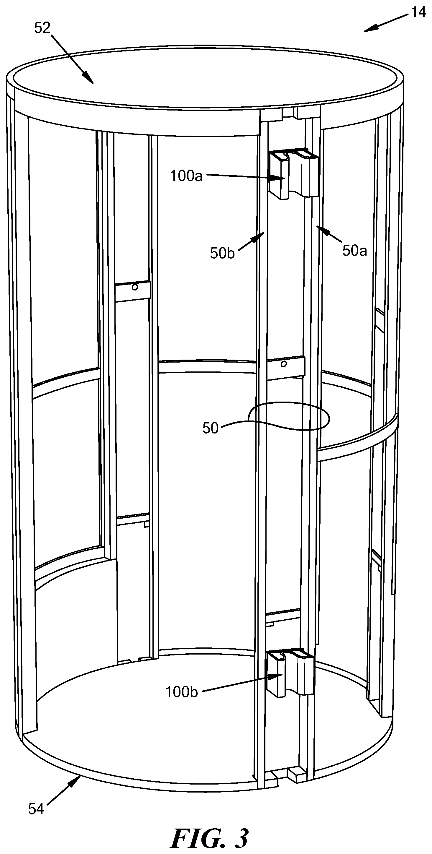 Patent US11780707 Figure 3 – Cabin guide