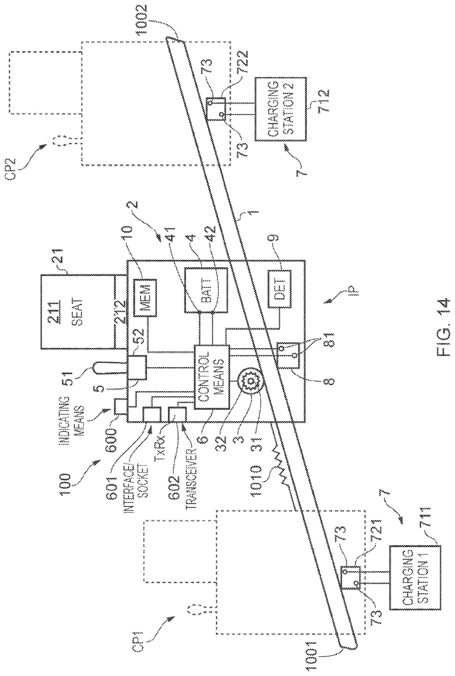 Patent US11780708 Figure 8 – Power management of a battery of a stair lift system