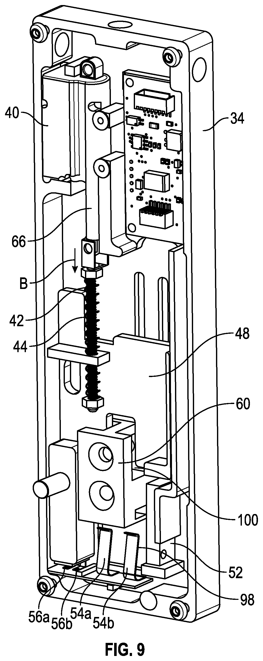Patent US11780710 Figure 6 – Elevator door interlock assembly