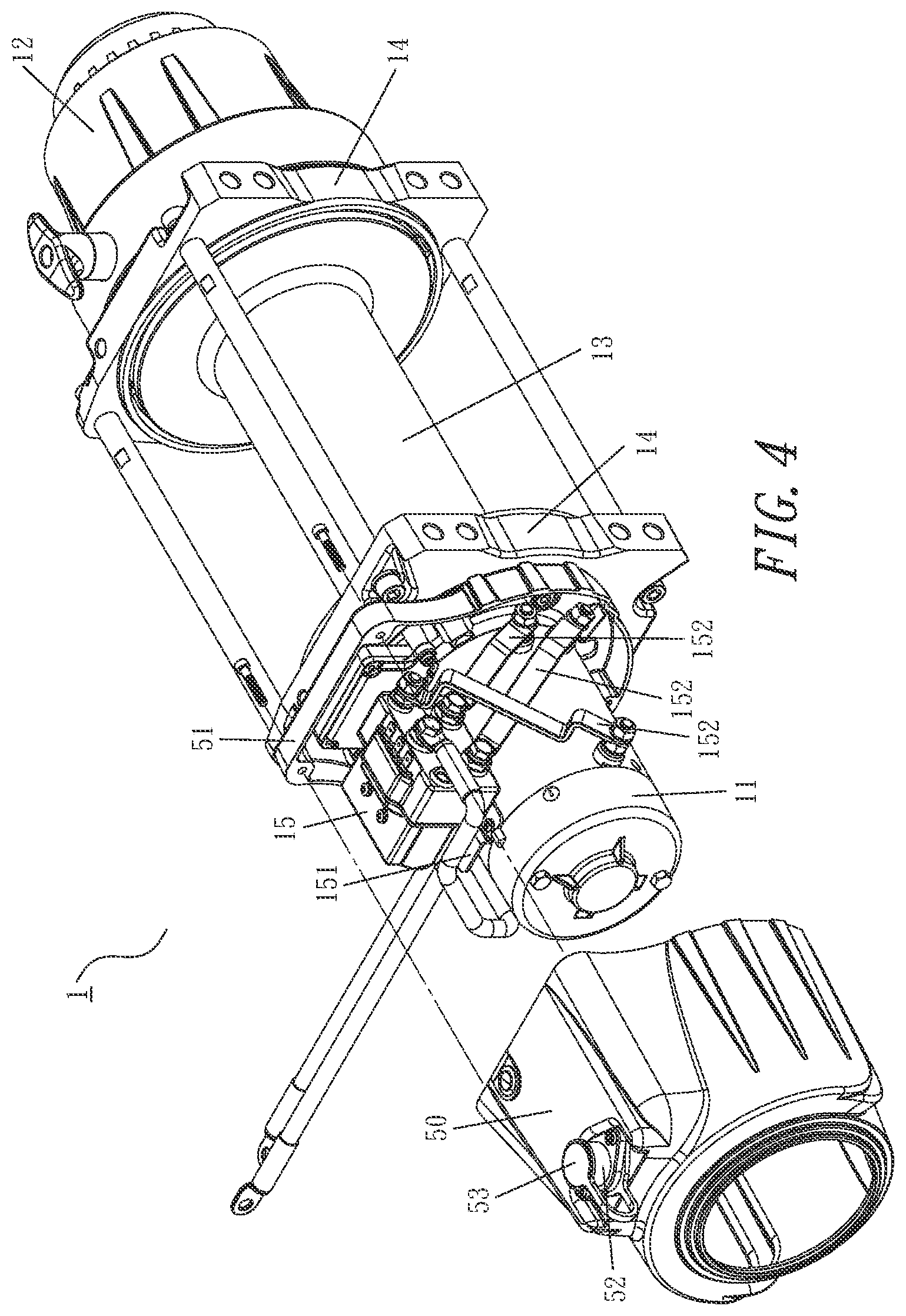Patent US11780714 Figure 4 – Integrated structure of power source of power winch and electric control box