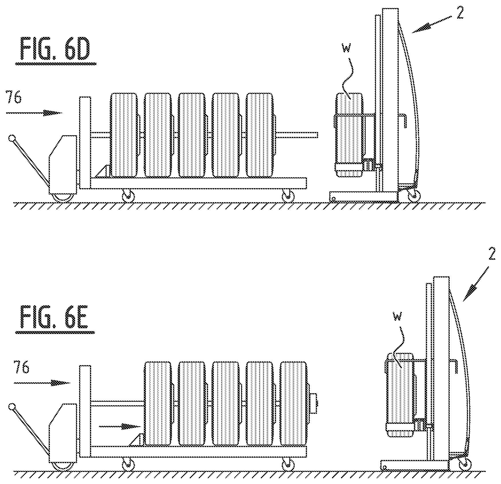 Patent US11780716 Figure 10 – Lifting column enabling wheel access for lifting a vehicle, lifting system comprising such lifting column and a corresponding method for lifting a vehicle