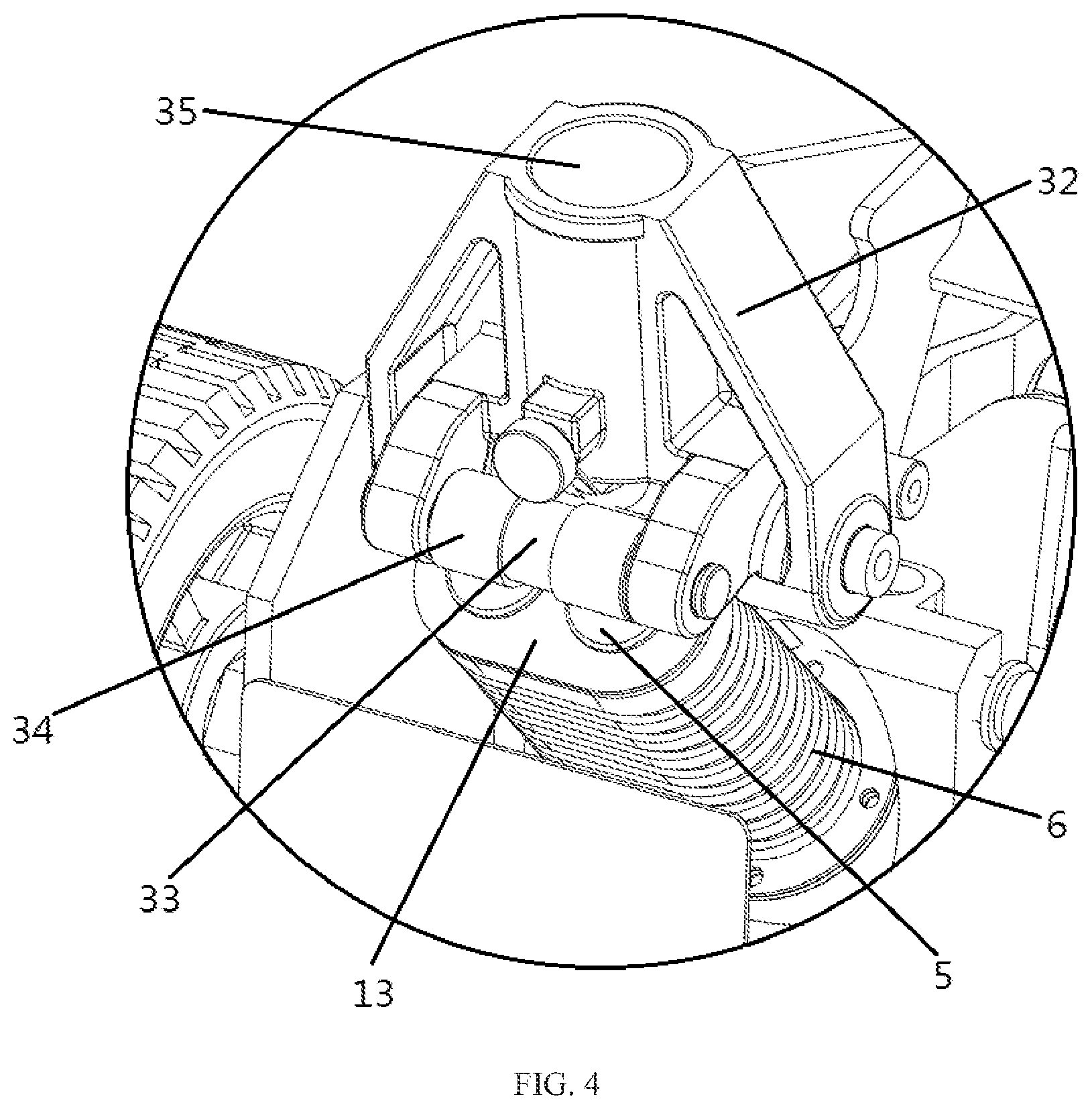 Patent US11780717 Figure 3 – Jack with a protecting structure of a pump piston and method for using the same