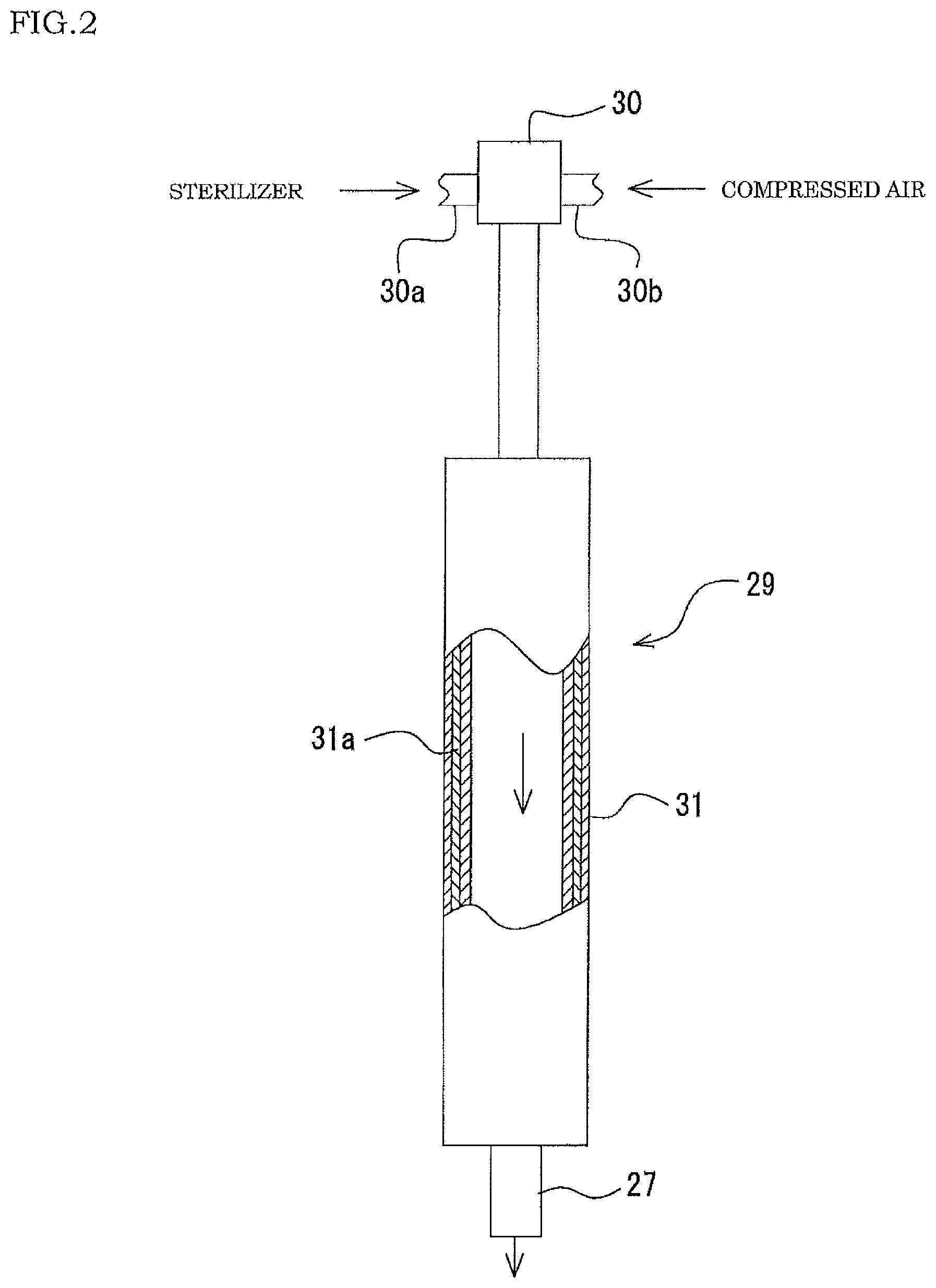 Patent US11780719 Figure 2 – Aseptic filling apparatus and method of decontaminating the same