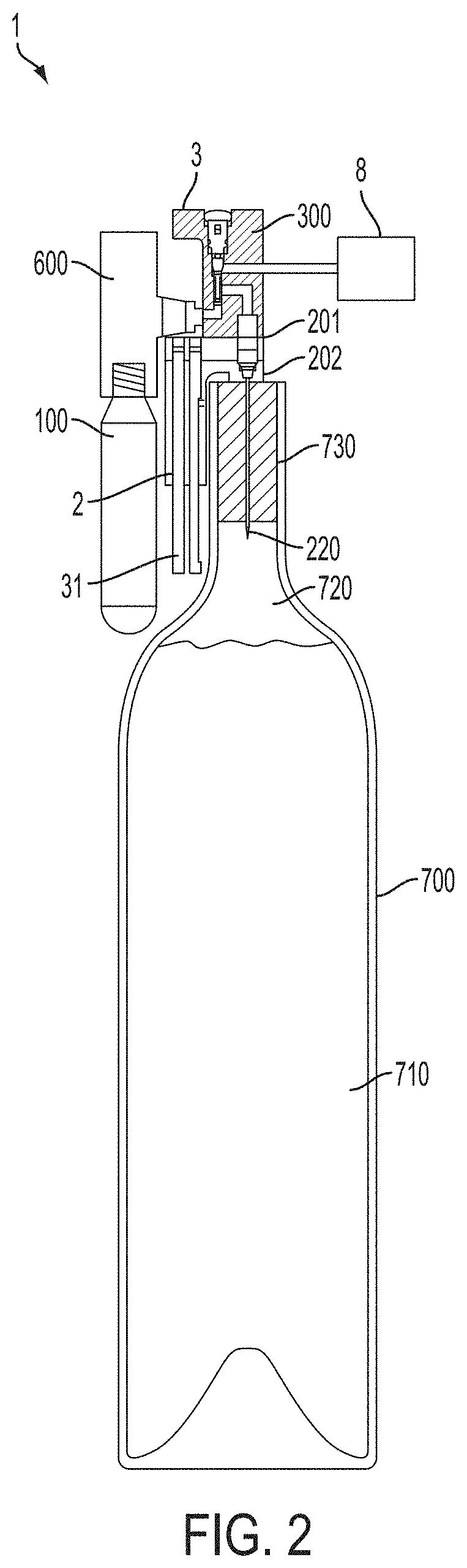 Patent US11780720 Figure 2 – Beverage aeration