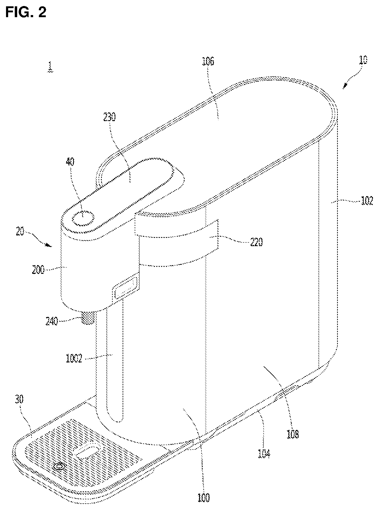 Patent US11780721 Figure 2 – Liquid dispenser