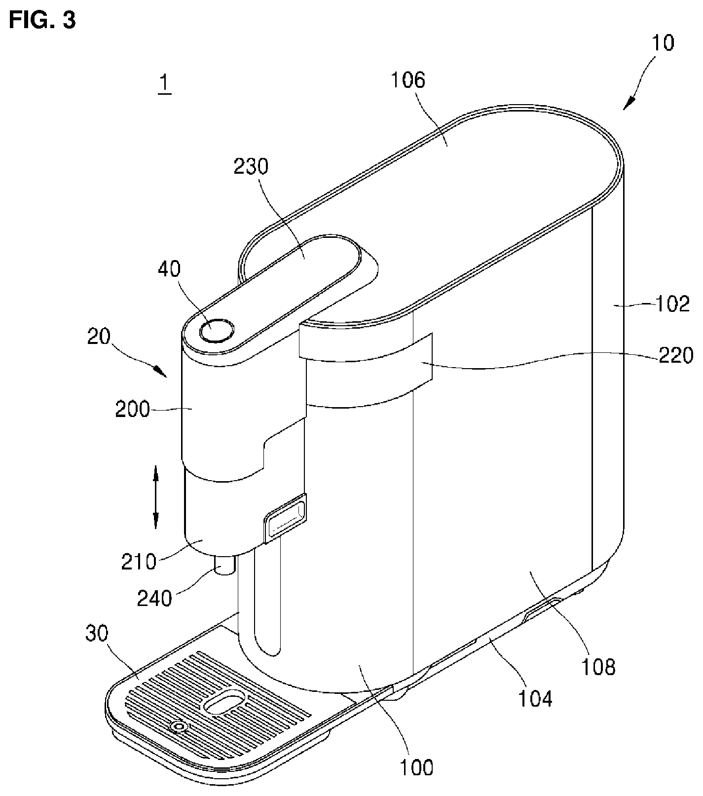Patent US11780721 Figure 3 – Liquid dispenser