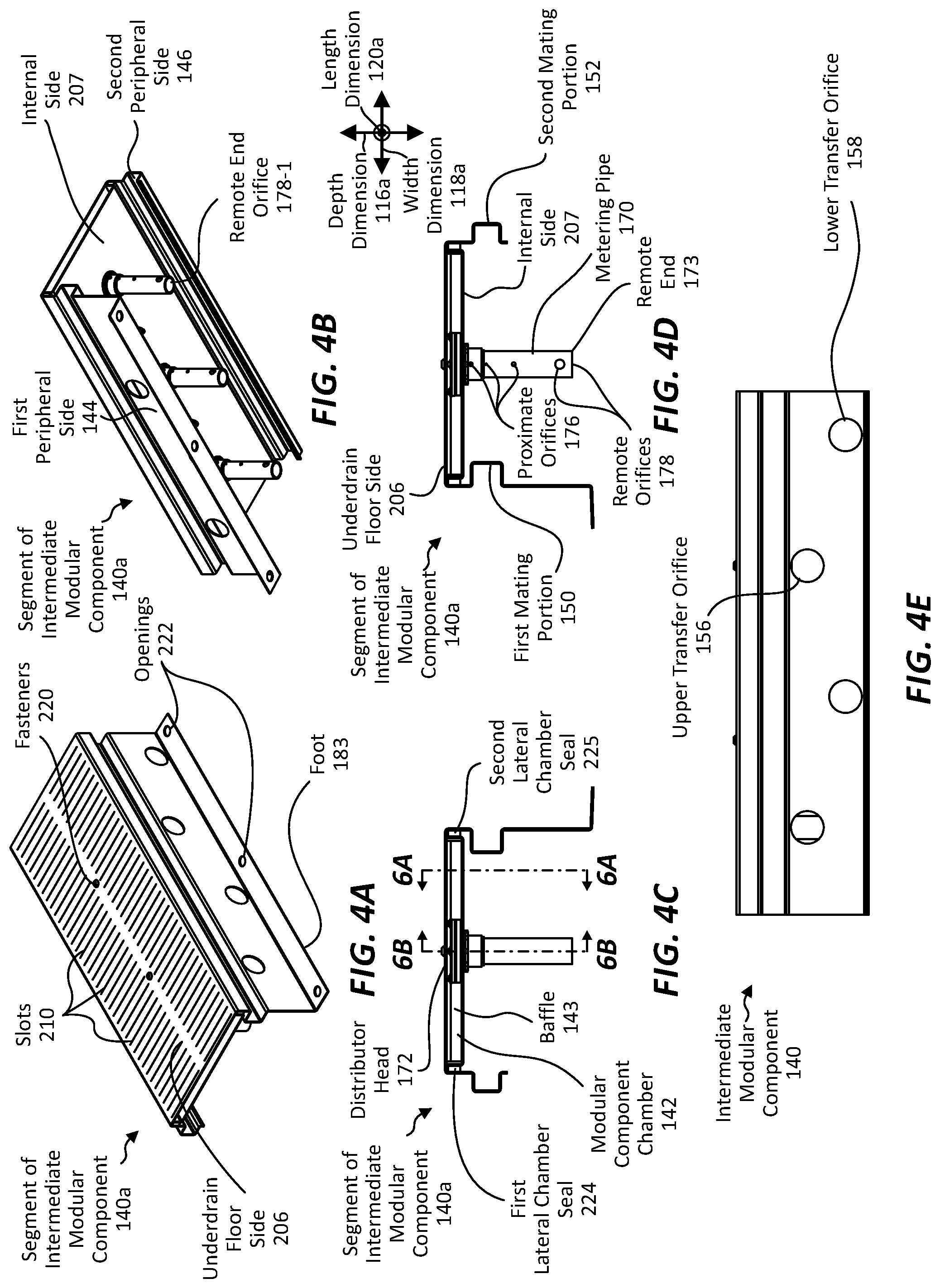 Patent US11780741 Figure 4 – Modular underdrain systems