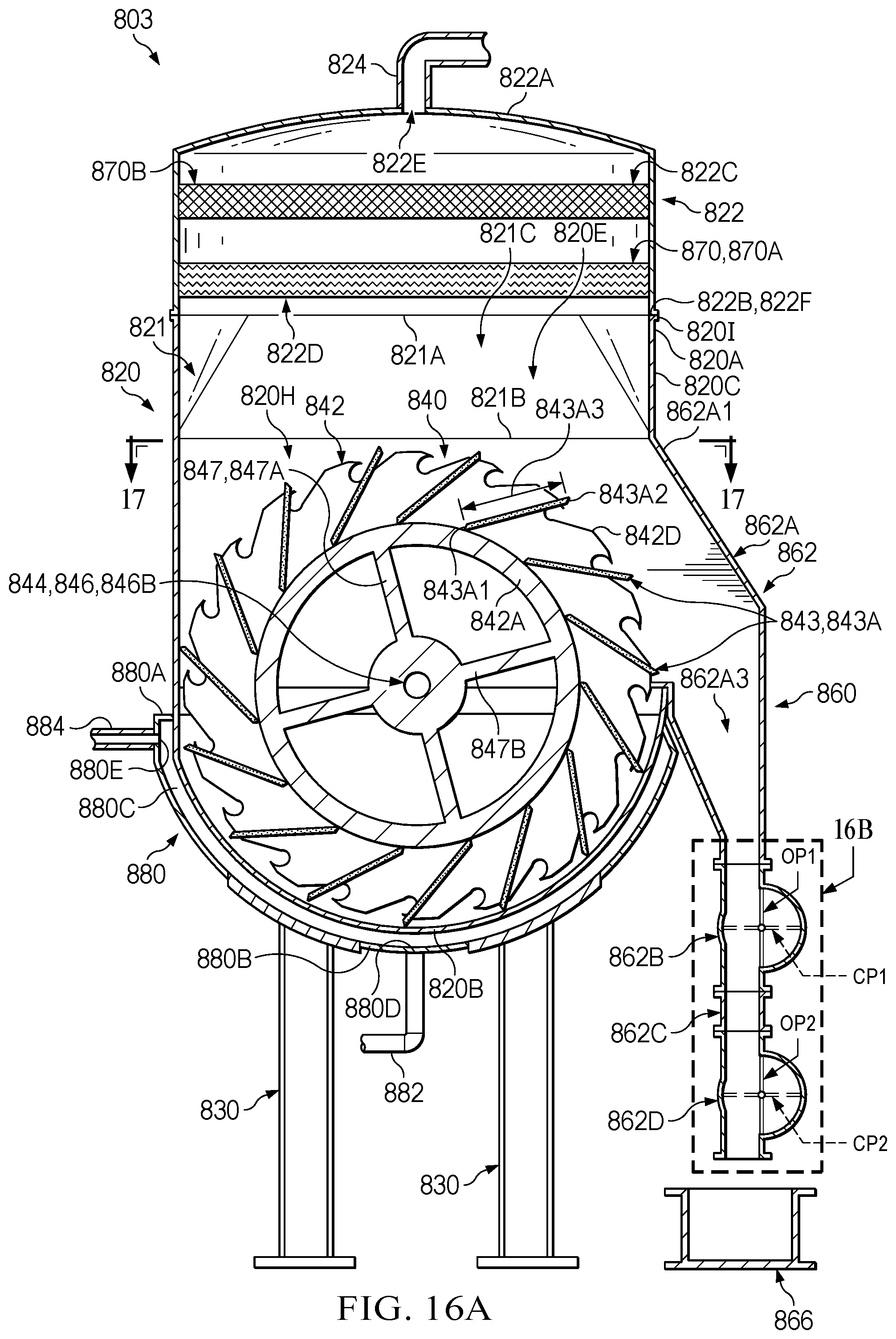 Patent US11780744 Figure 16 – Methods and apparatuses for distilling seawater and brine and removing salt