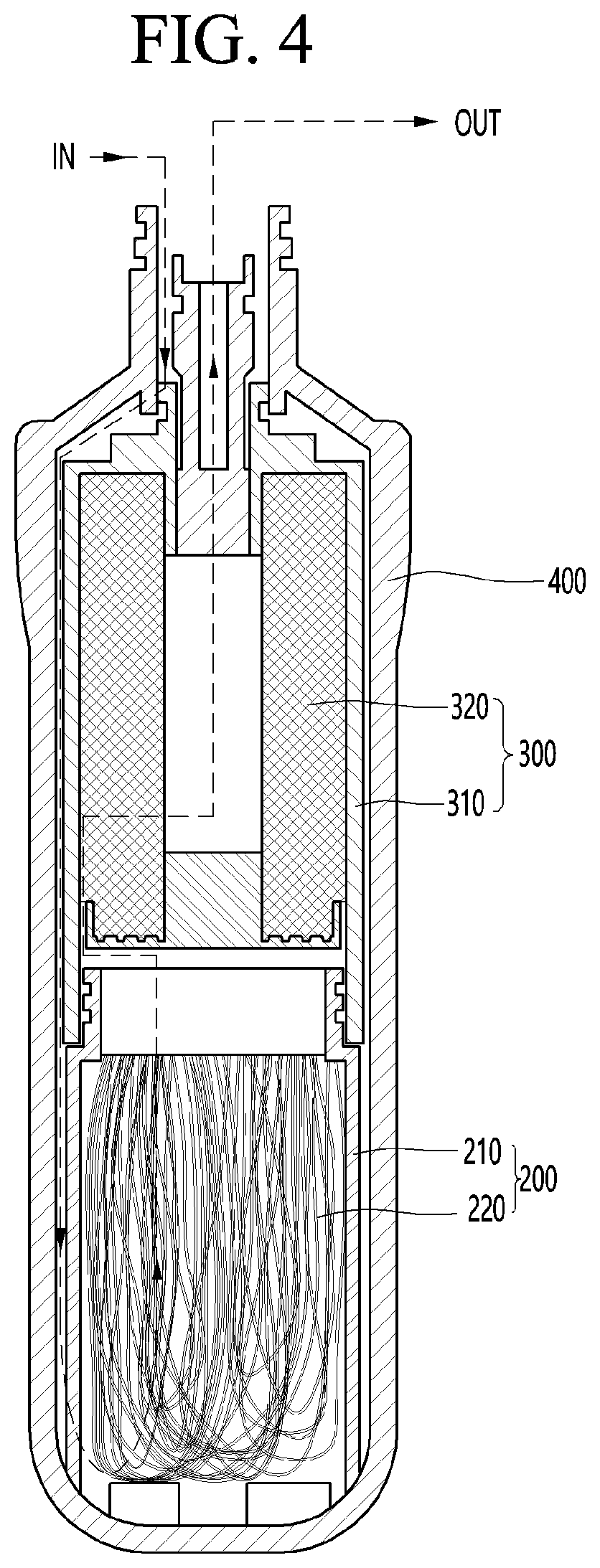 Patent US11780748 Figure 4 – Filter for water-purification device and water-purification device including the same