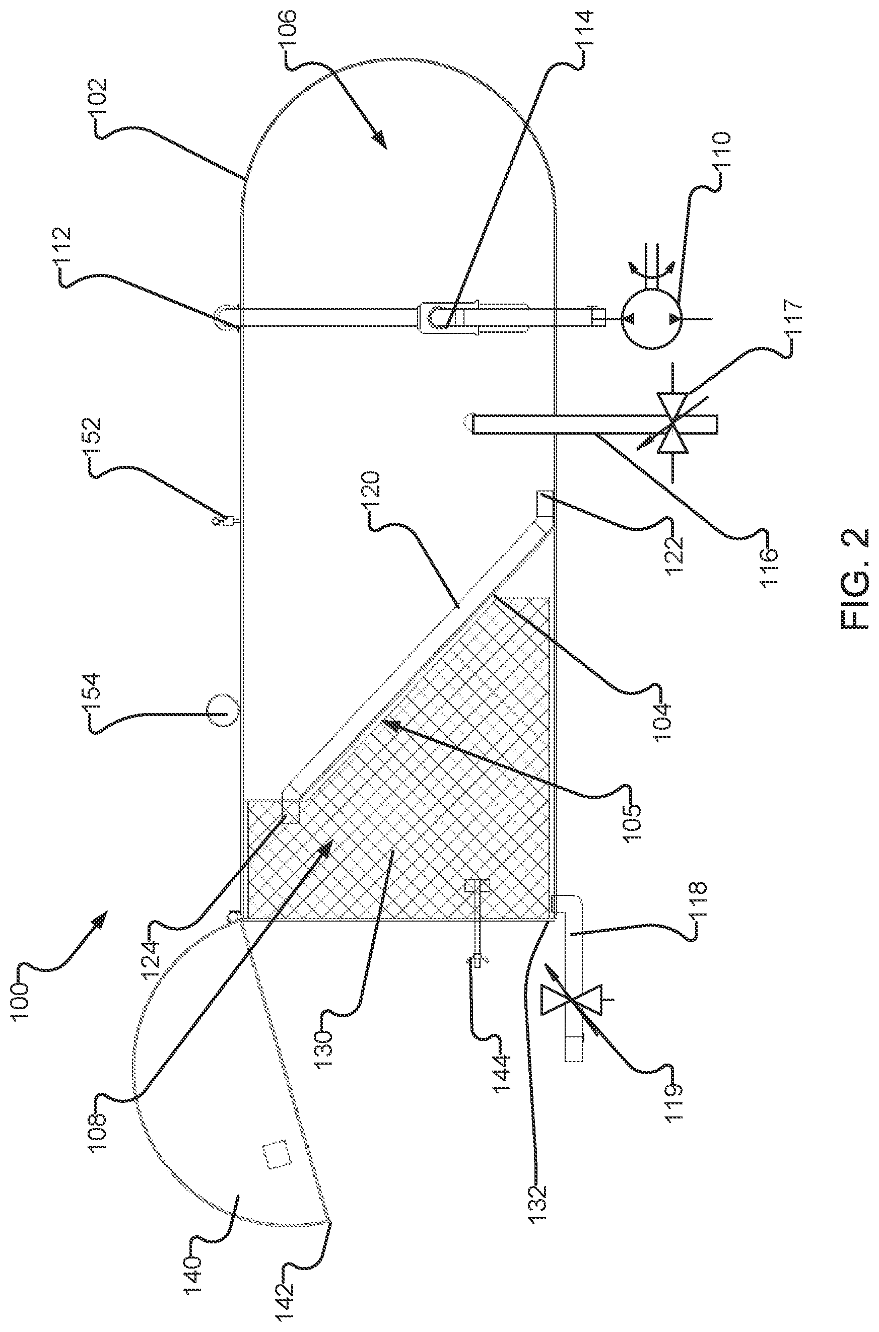 Patent US11780757 Figure 2 – Apparatus and methods for dewatering sludge