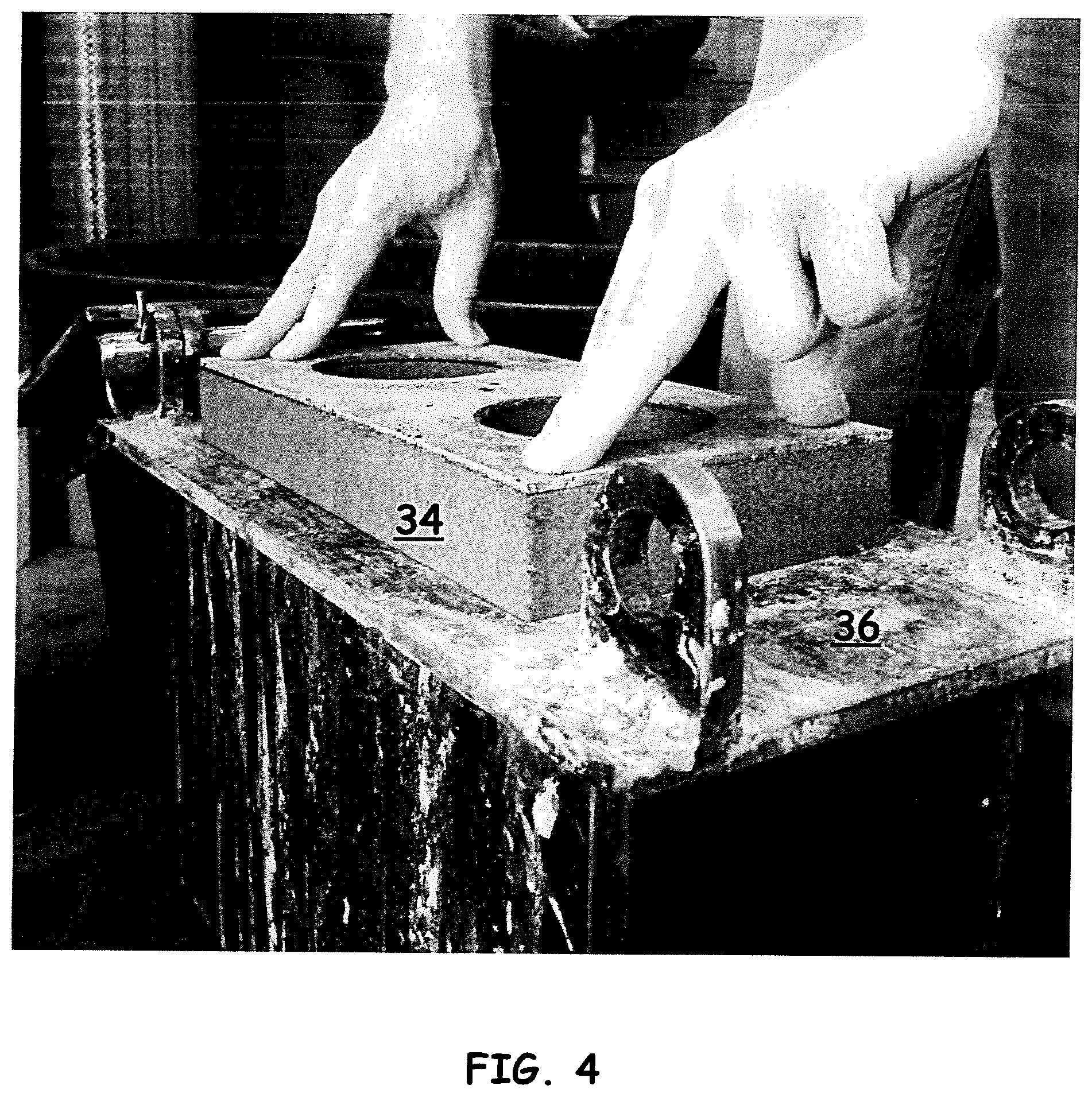 Patent US11780774 Figure 4 – Masonry material utilizing recycled construction and demolition waste