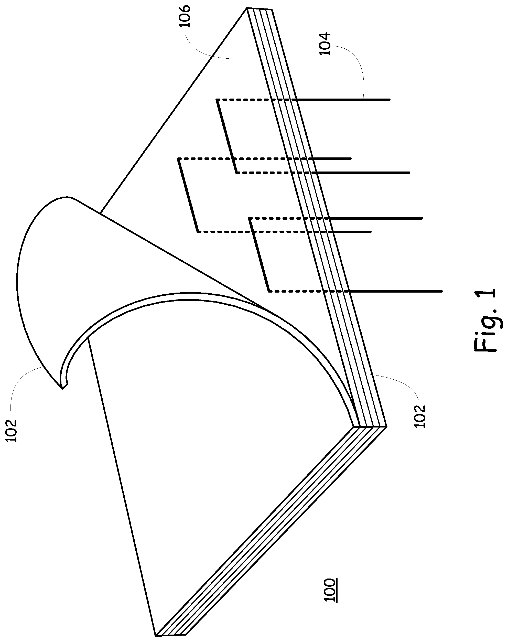 Patent US11780779 Figure 1 – High temperature composite structure and system for detecting degradation thereof