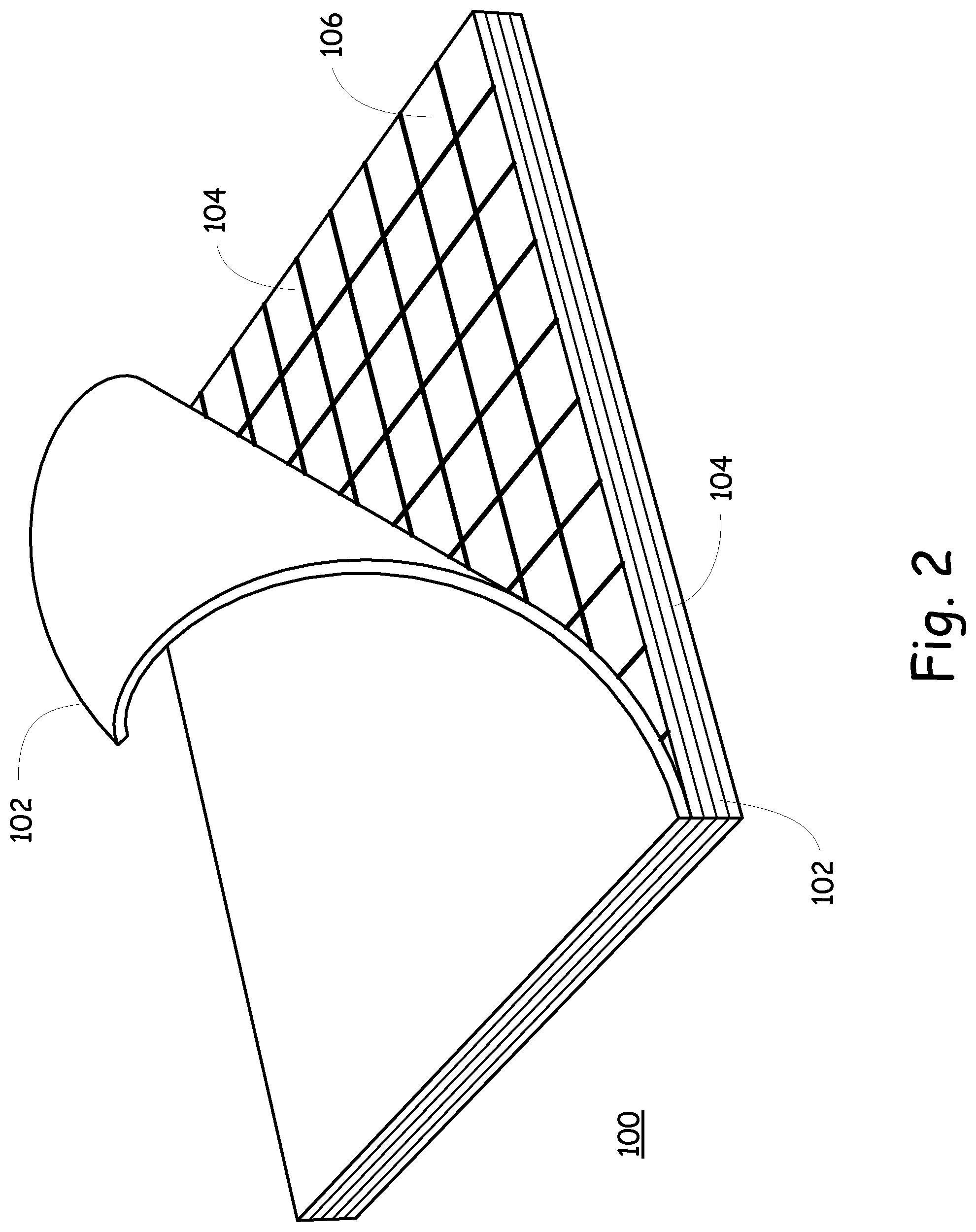 Patent US11780779 Figure 2 – High temperature composite structure and system for detecting degradation thereof