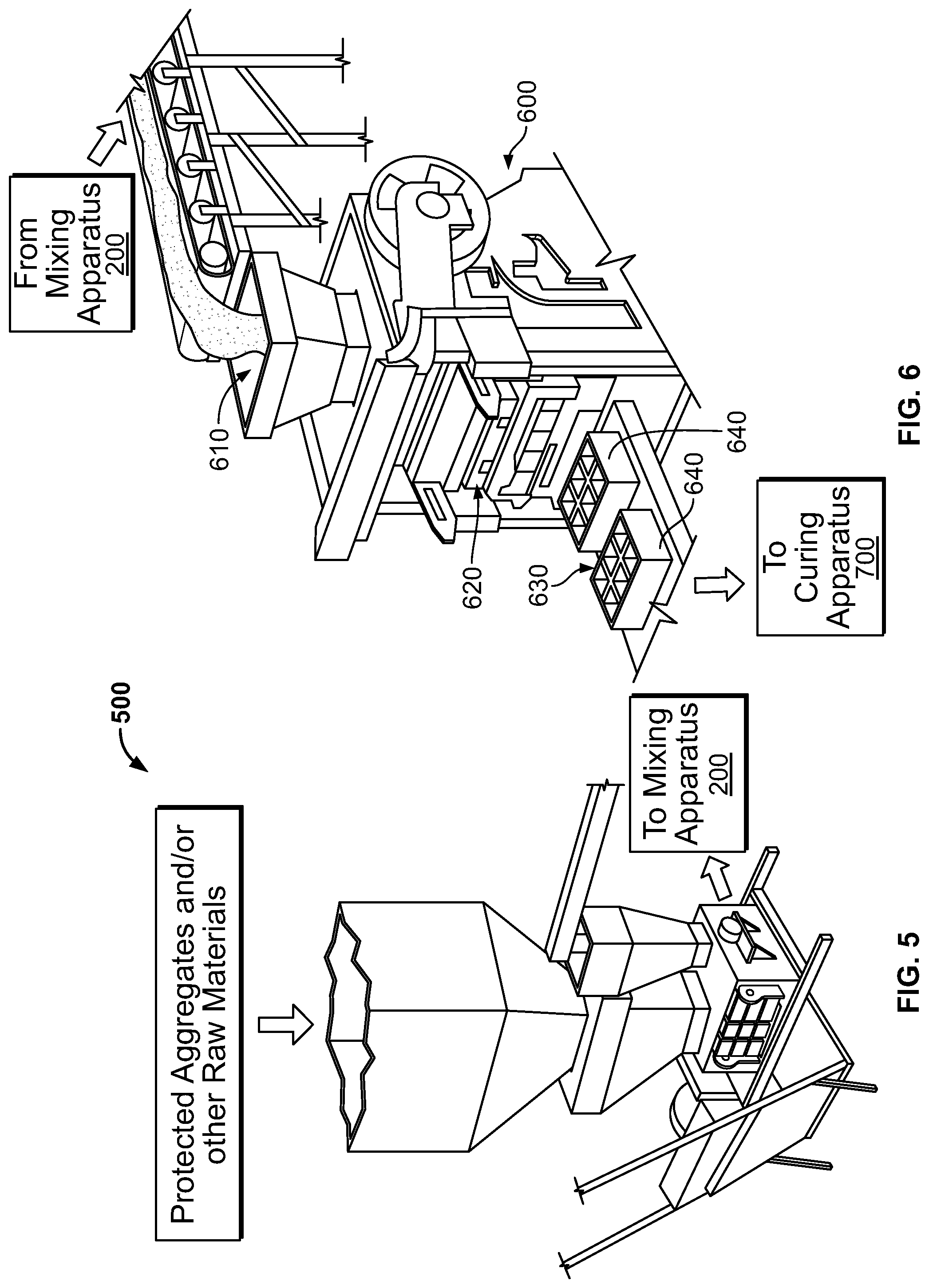 Patent US11780784 Figure 5 – Concrete mixing and concrete products