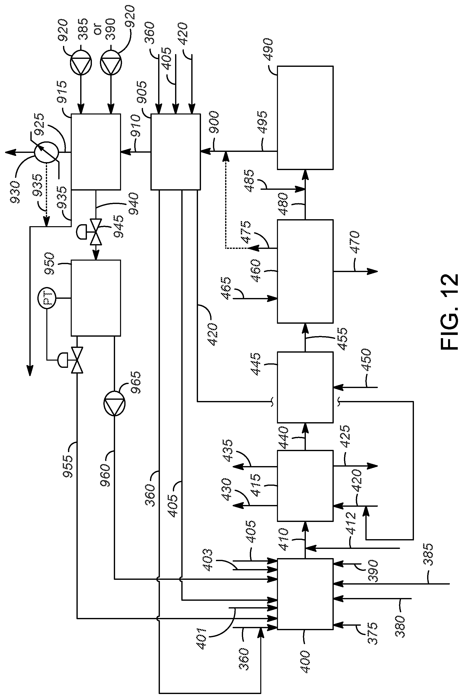 Patent US11780795 Figure 12 – Cumene-phenol complex with thermal oxidation system
