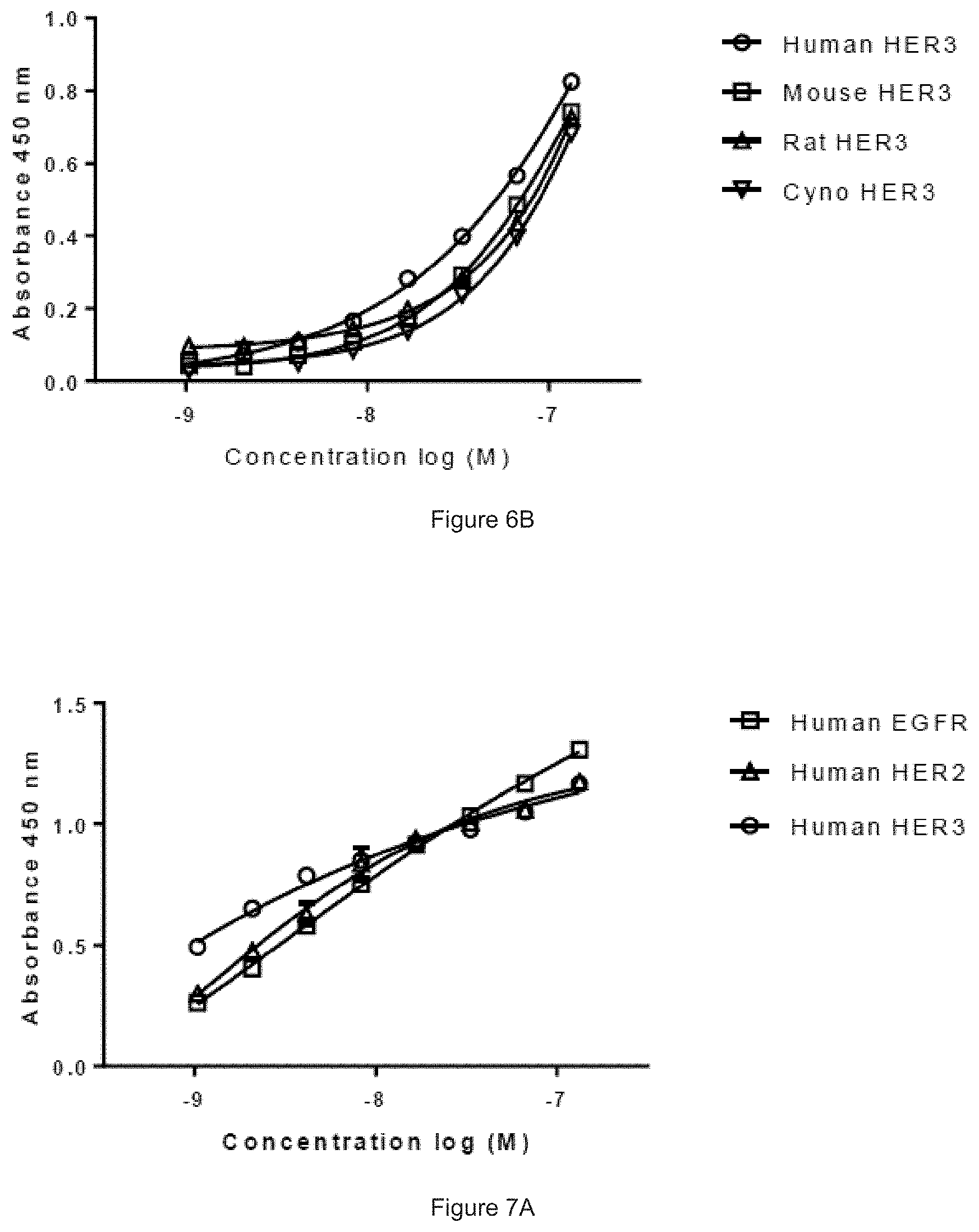 Patent US11780933 Figure 6 – HER3 antigen-binding molecules