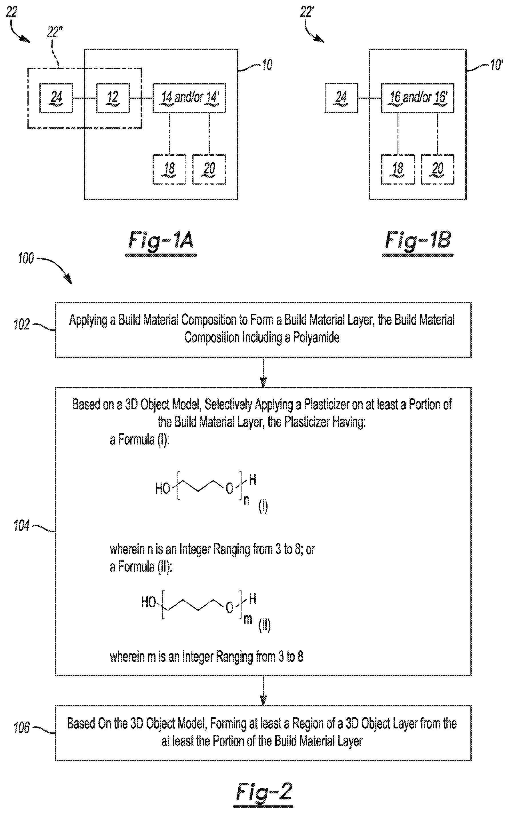 Patent US11780988 — Three-dimensional printing — Figure 1