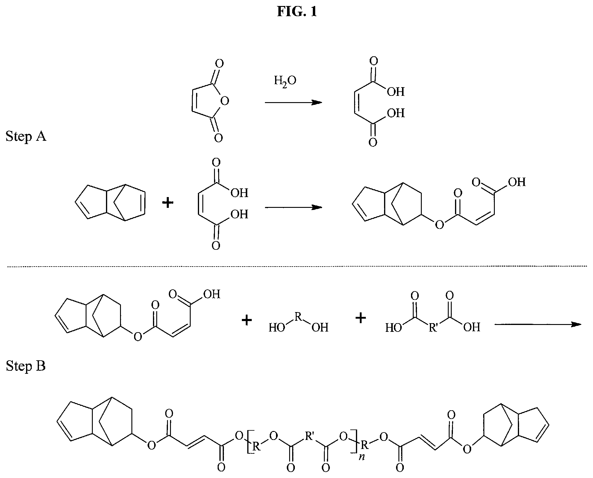 Patent US11781021 Figure 1 – Dicyclopentadiene modified ester oligomers useful in corrosion resistant coatings