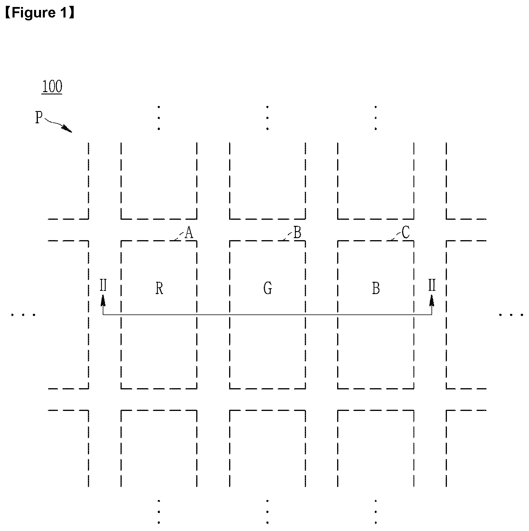 Patent US11781038 Figure 1 – Color conversion panel and manufacturing method thereof
