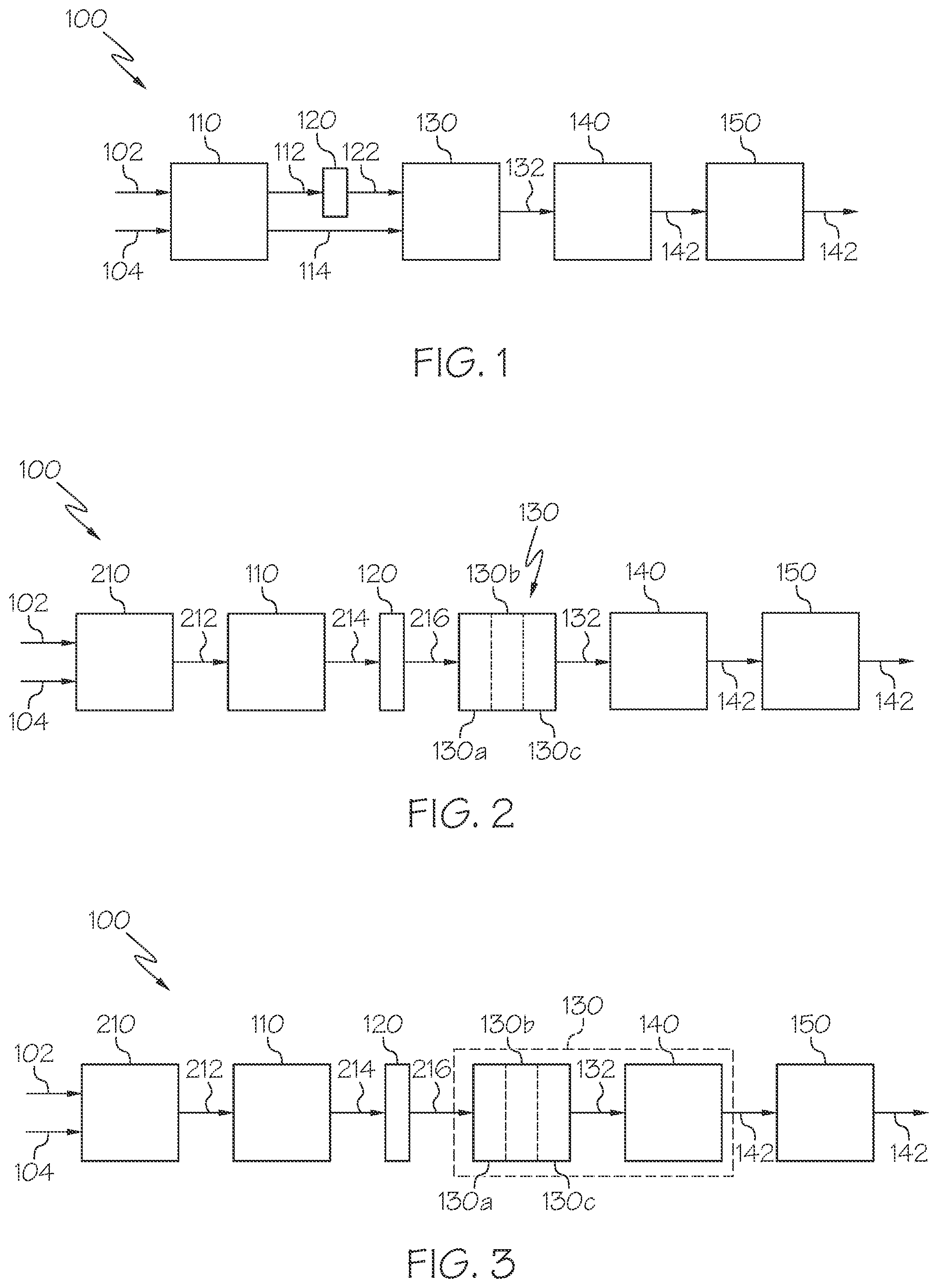 Patent US11781074 Figure 1 – Conversion of an aerosolized and charged hydrocarbon stream to lower boiling point hydrocarbons
