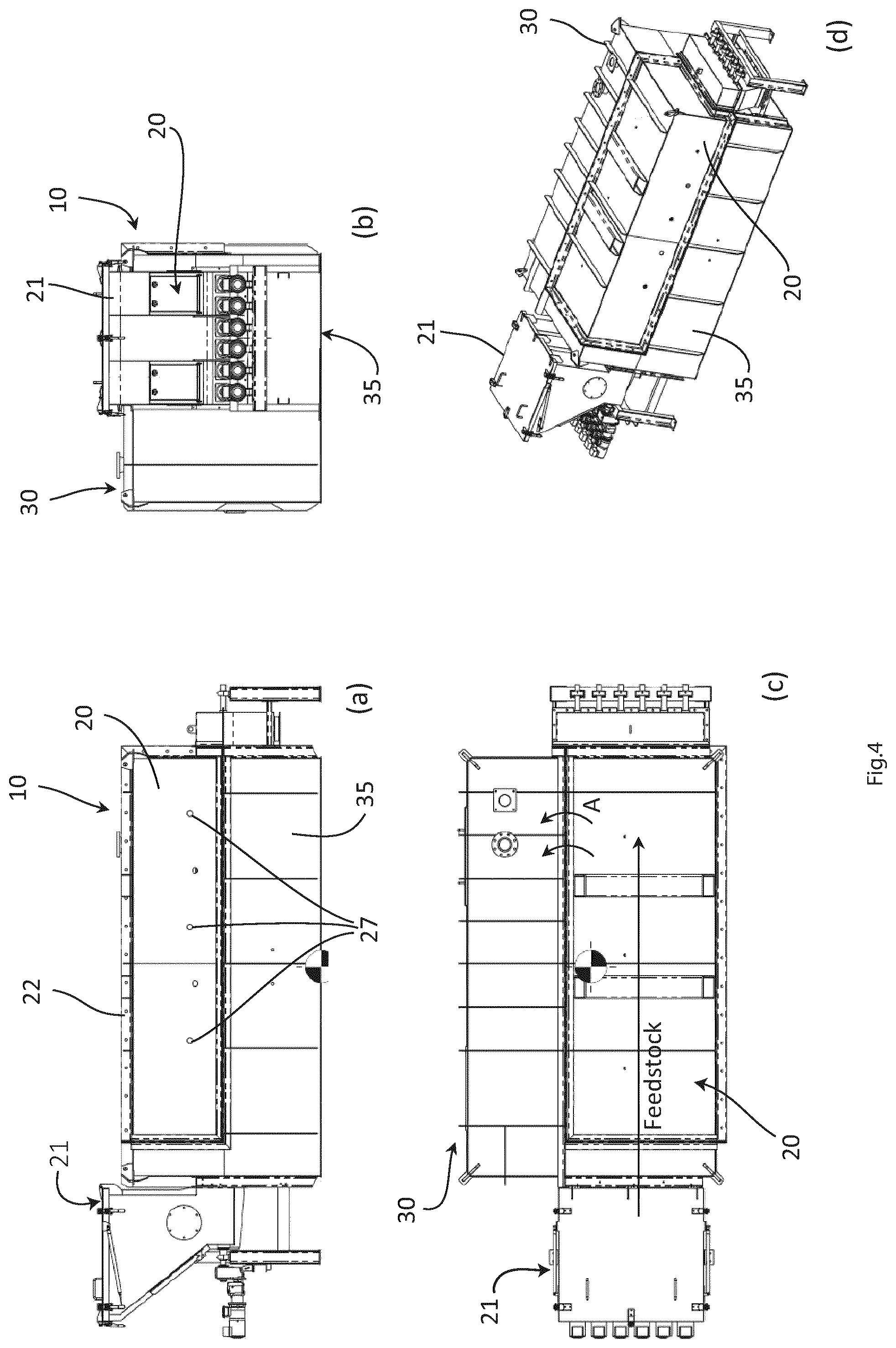 Patent US11781080 Figure 4 – Gasification apparatus with controller for negative pressure